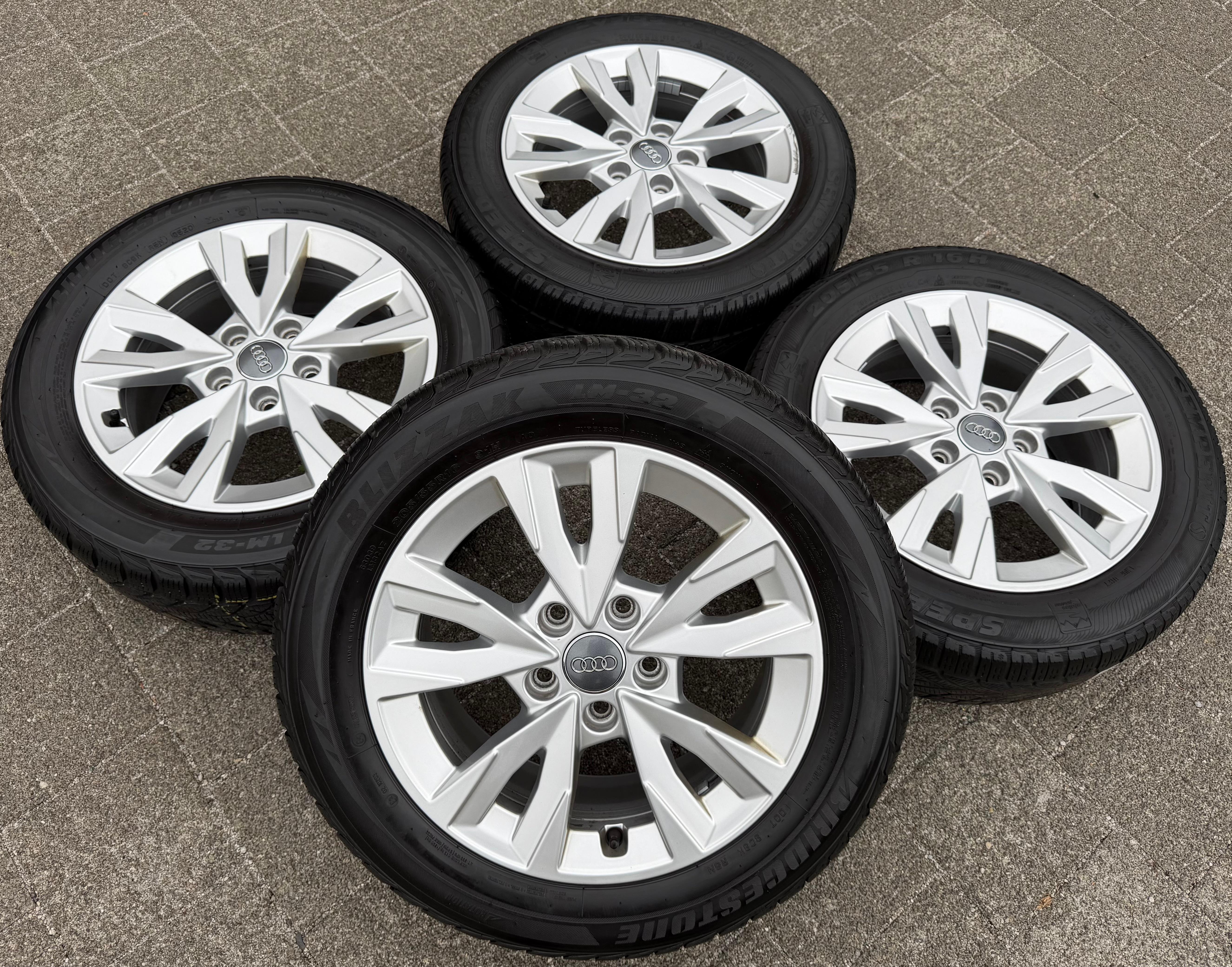 4 ORIGINAL 16" ALUFELGEN FELGEN AUDI A3 8Y 8Y0071496 6,5x16 ET43 FREIHAUS