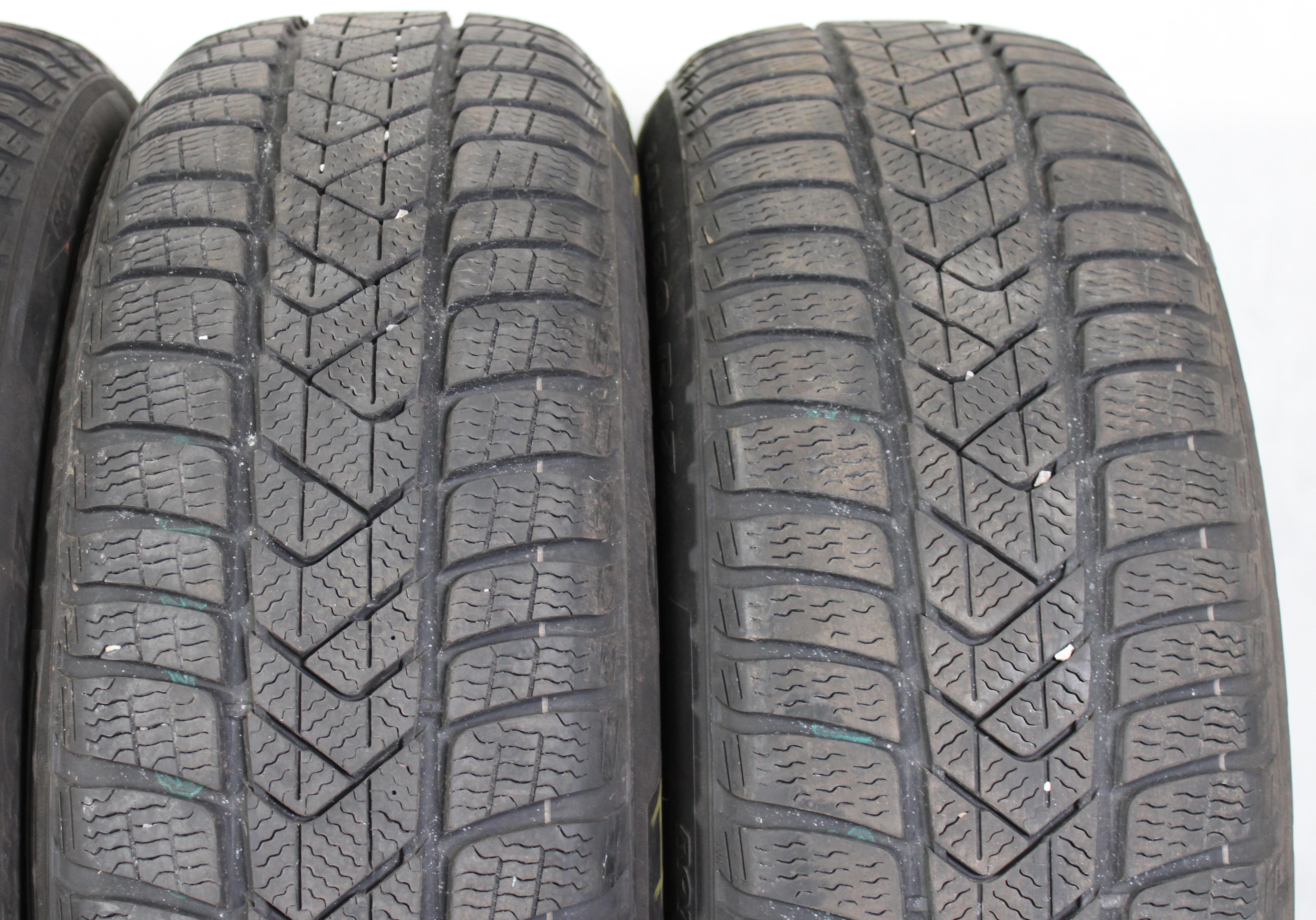 4 x 205/60R17 93H Winterreifen Pirelli Sottozero 3 2x6mm/2x6,5-7mm 2016