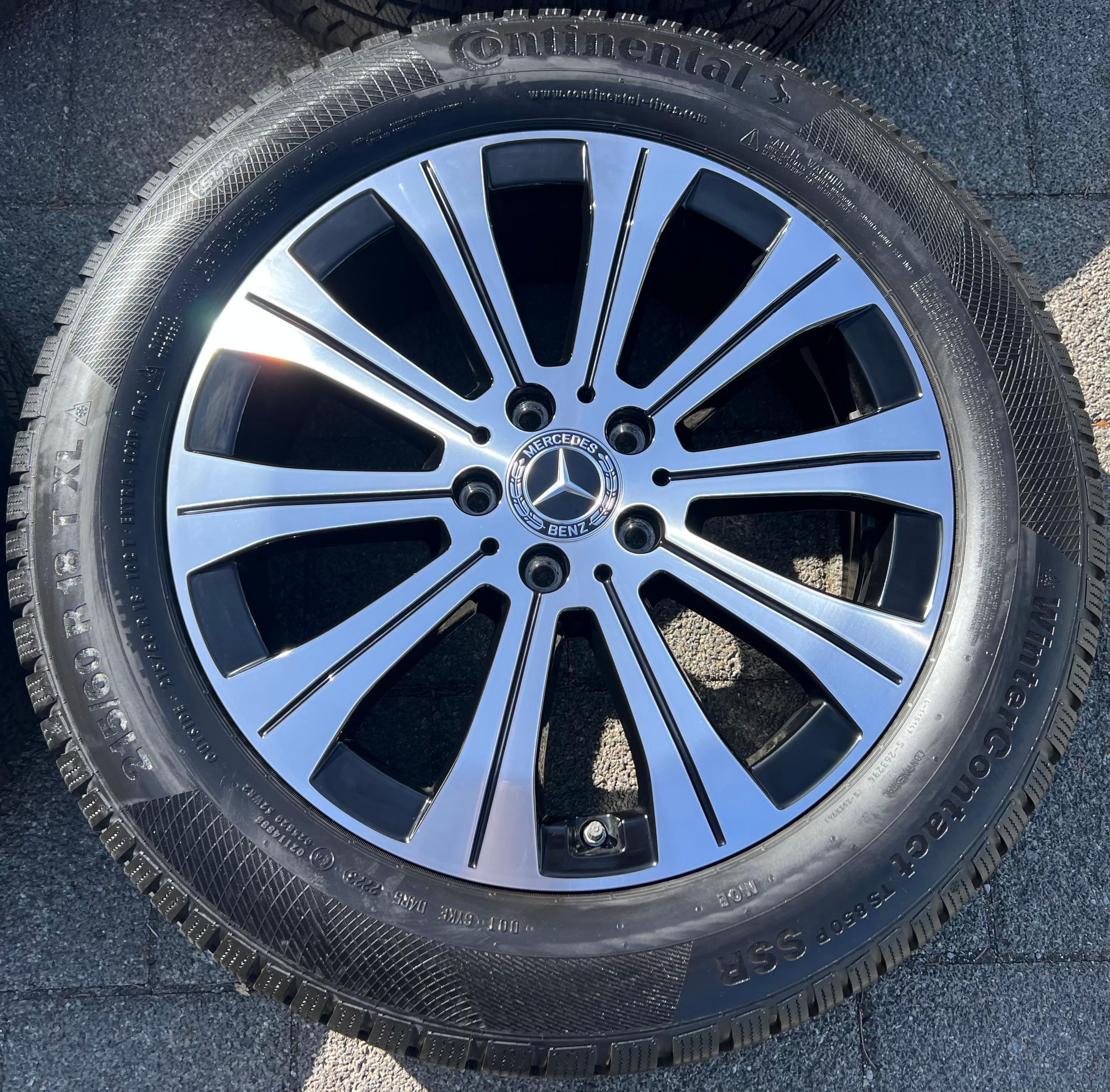 4 ORIGINAL 18" ALU WINTERRÄDER MERCEDES EQA EQB H243 X243 A2434010000 2023