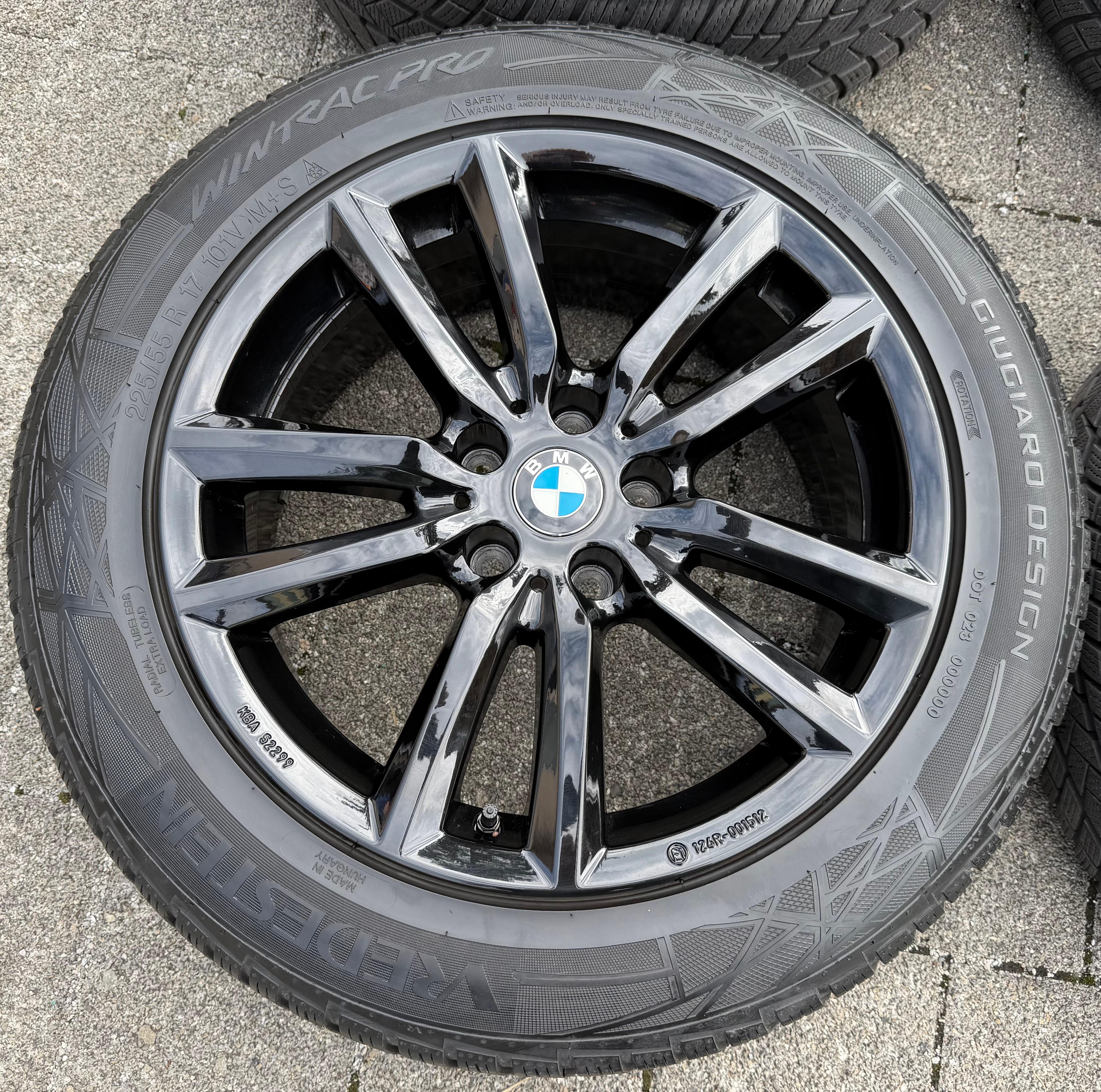 4 roues hiver en alliage 17" BMW Série 5 G30 G31 G5L G5K 225/55R17 101V VREDESTEIN