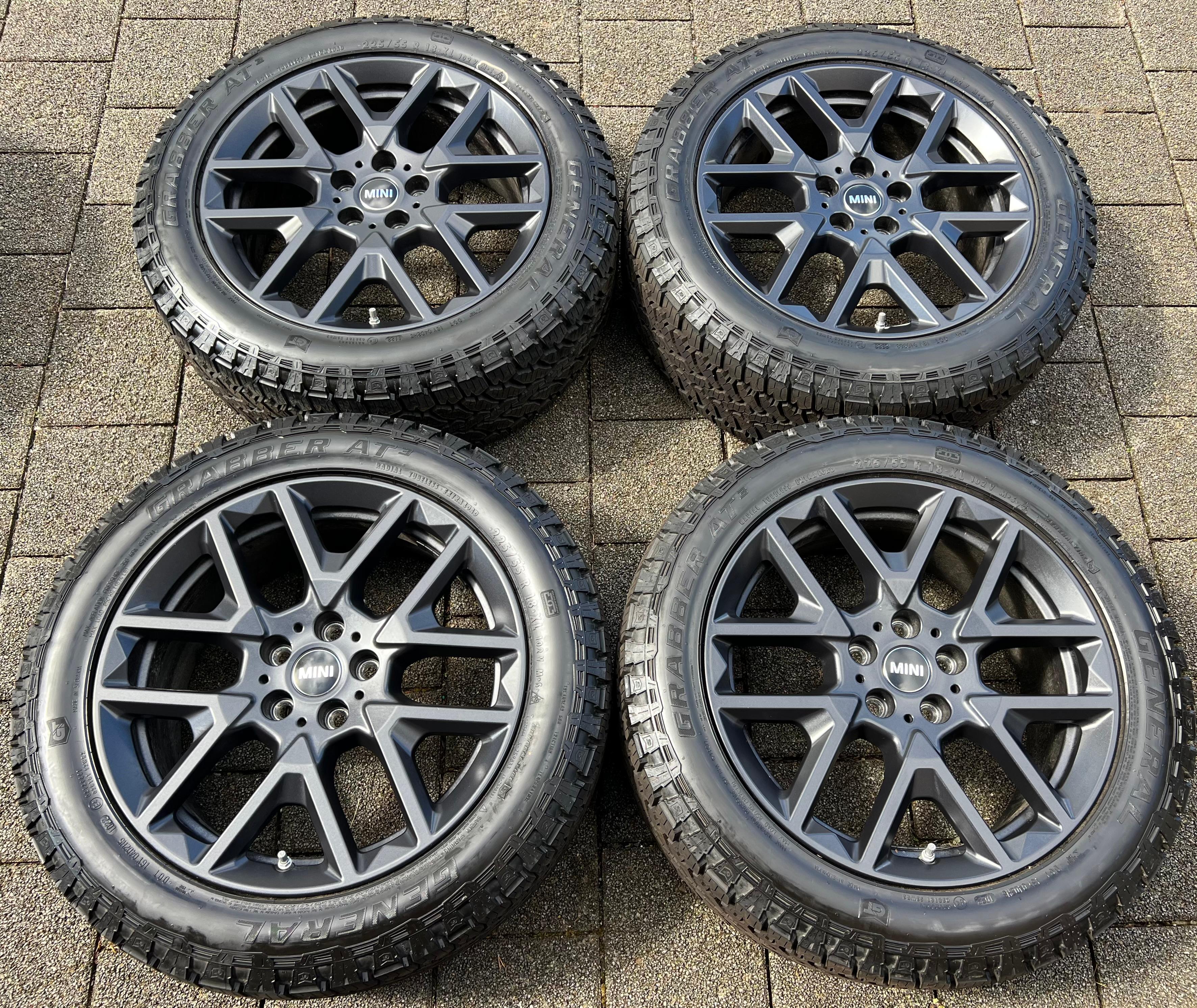 4 ORIGINAL 18" ALU ALLWETTERRÄDER MINI COUNTRYMAN U25 5A269E1 225/55R18 102V TOP