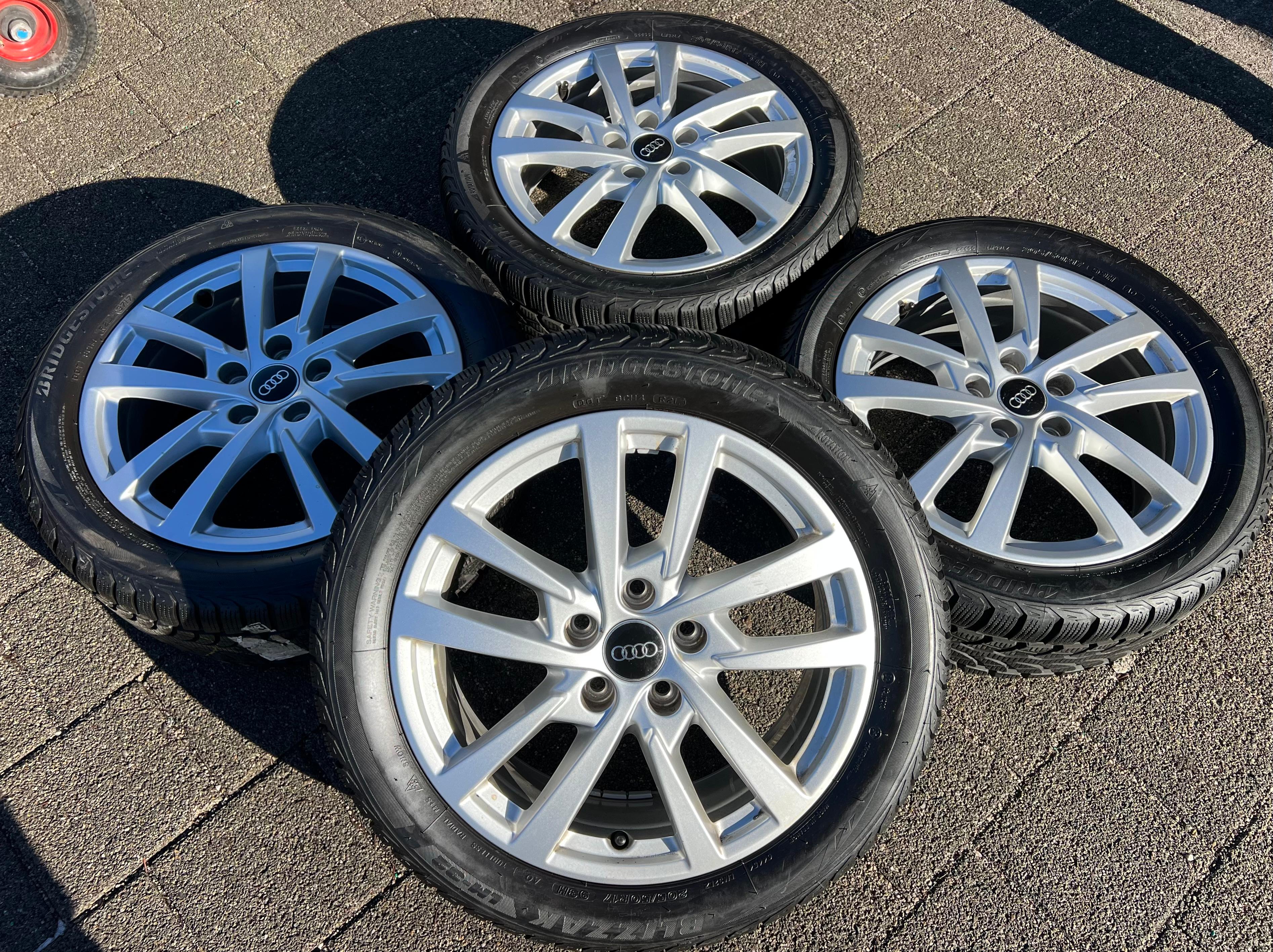 4 ORIGINAL 17" ALU WINTERRÄDER AUDI A3 8V 2017 8V0601025DH 205/50R17 93V FREIHAU
