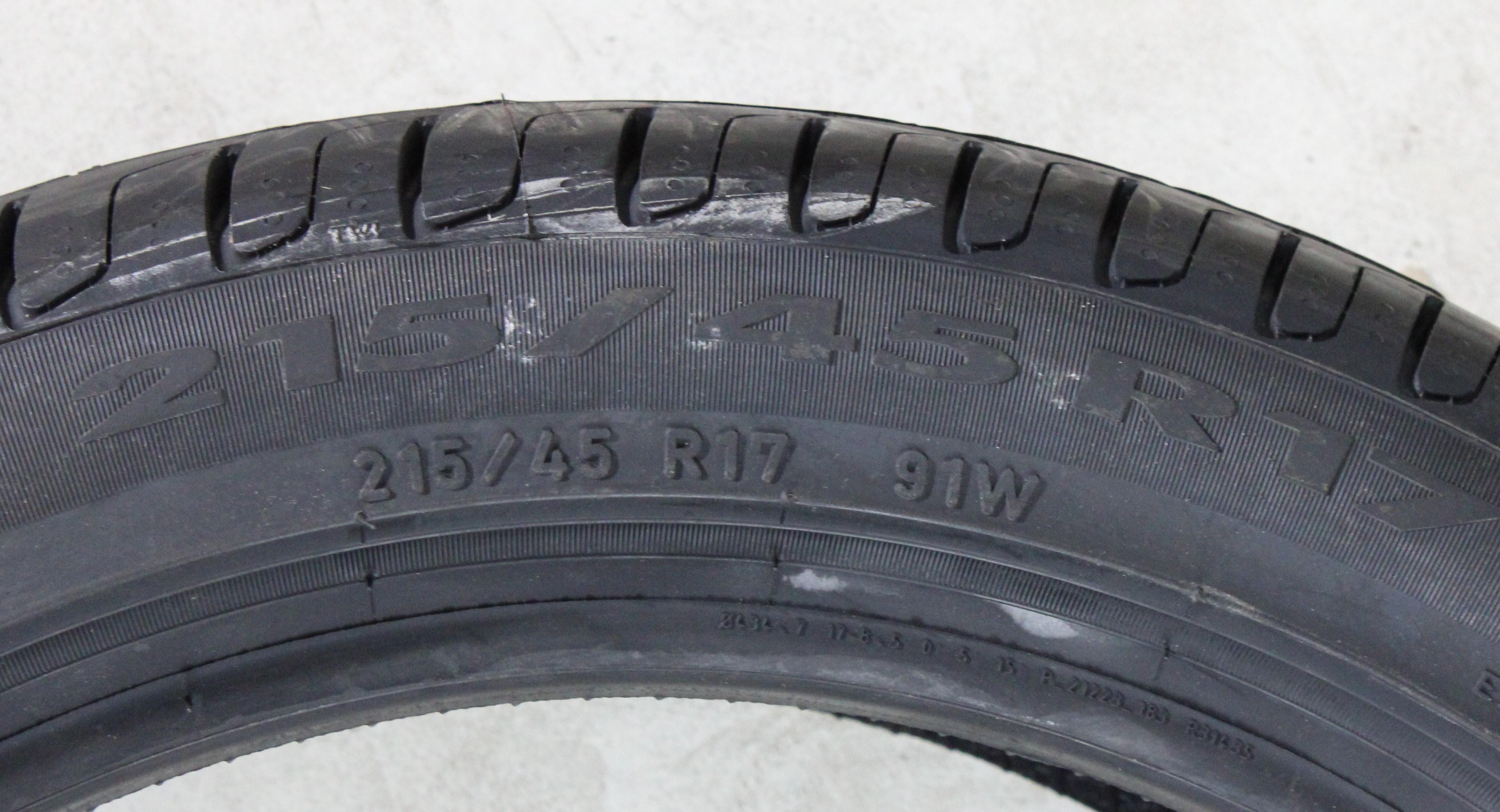 2 x 215/45R17 91W zomerbanden Pirelli Cinturato P7 2022 XL