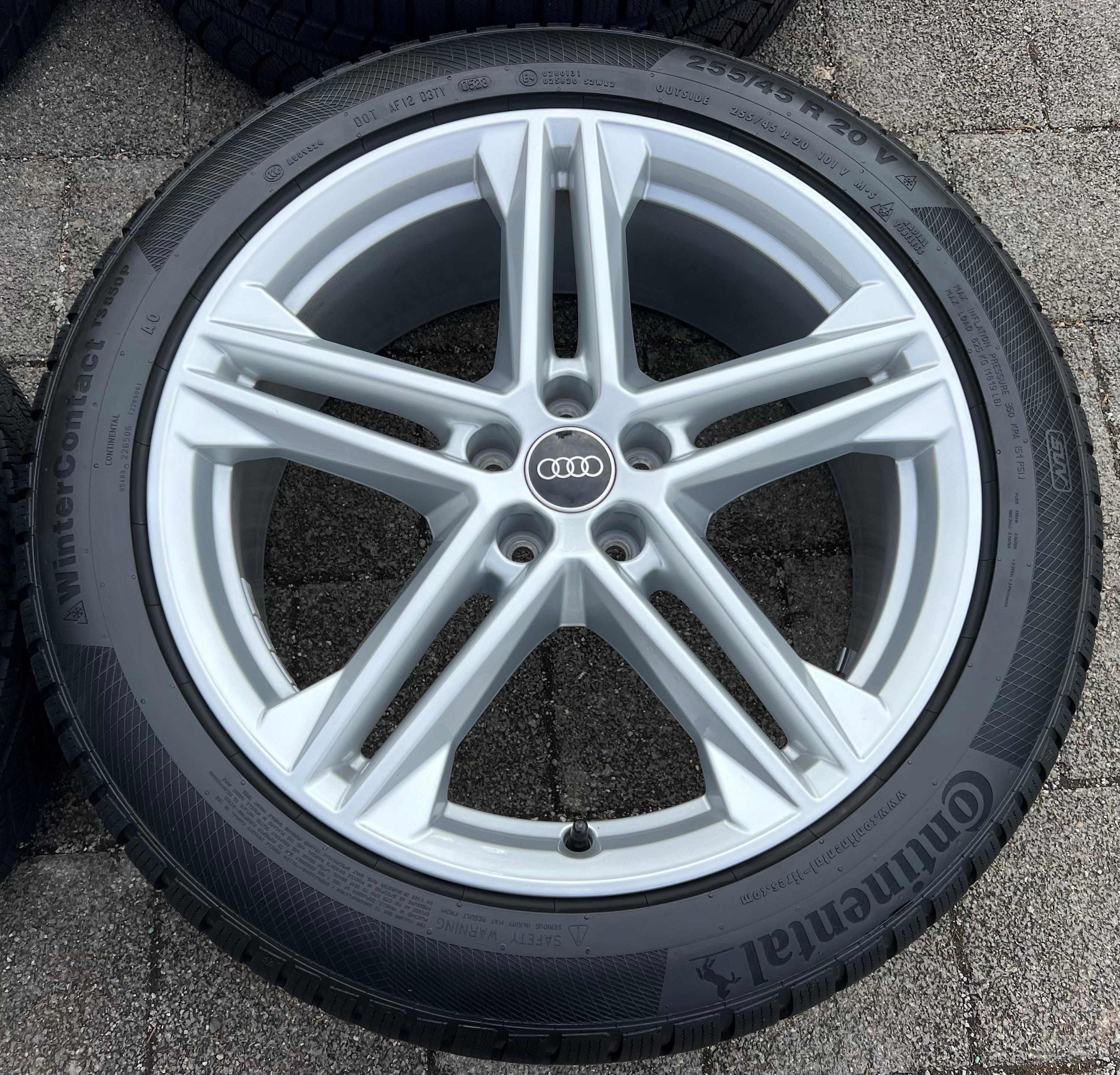 4 ORIGINAL 20" ALU WINTERRÄDER AUDI Q5 SQ5 FY 80A601025N 255/45R20 101V DOT 2023