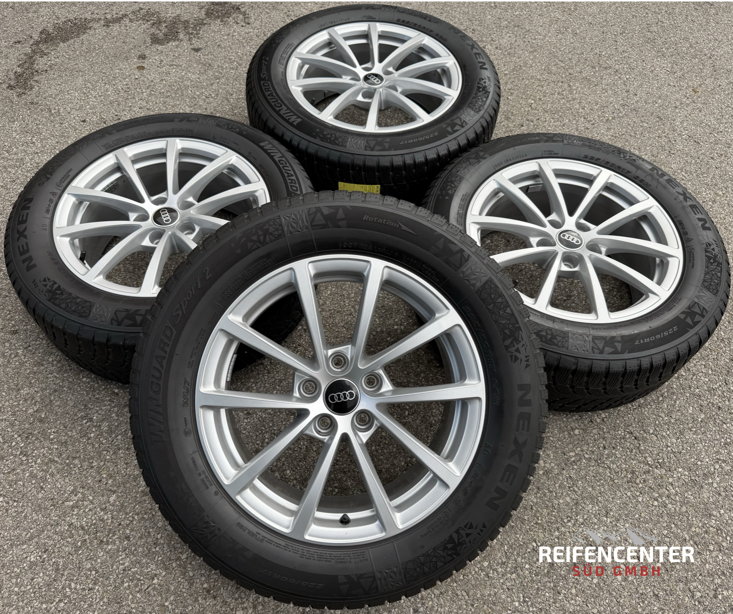 4 roues hiver en aluminium d’origine 17" Audi A6 4K C8 F2 225/60R17 99H 4K0601025 Nexen