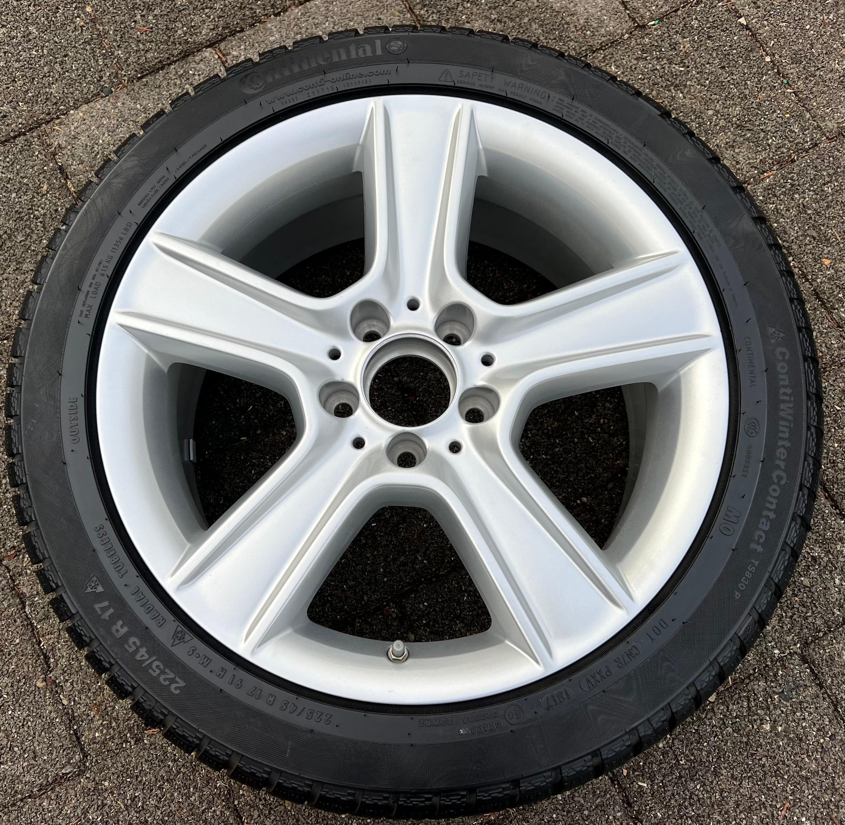 1 X ORIGINAL 17" JUPE ALU MERCEDES C-KLASSE W204 W204K A2044010400 7,5x17 ET46,5