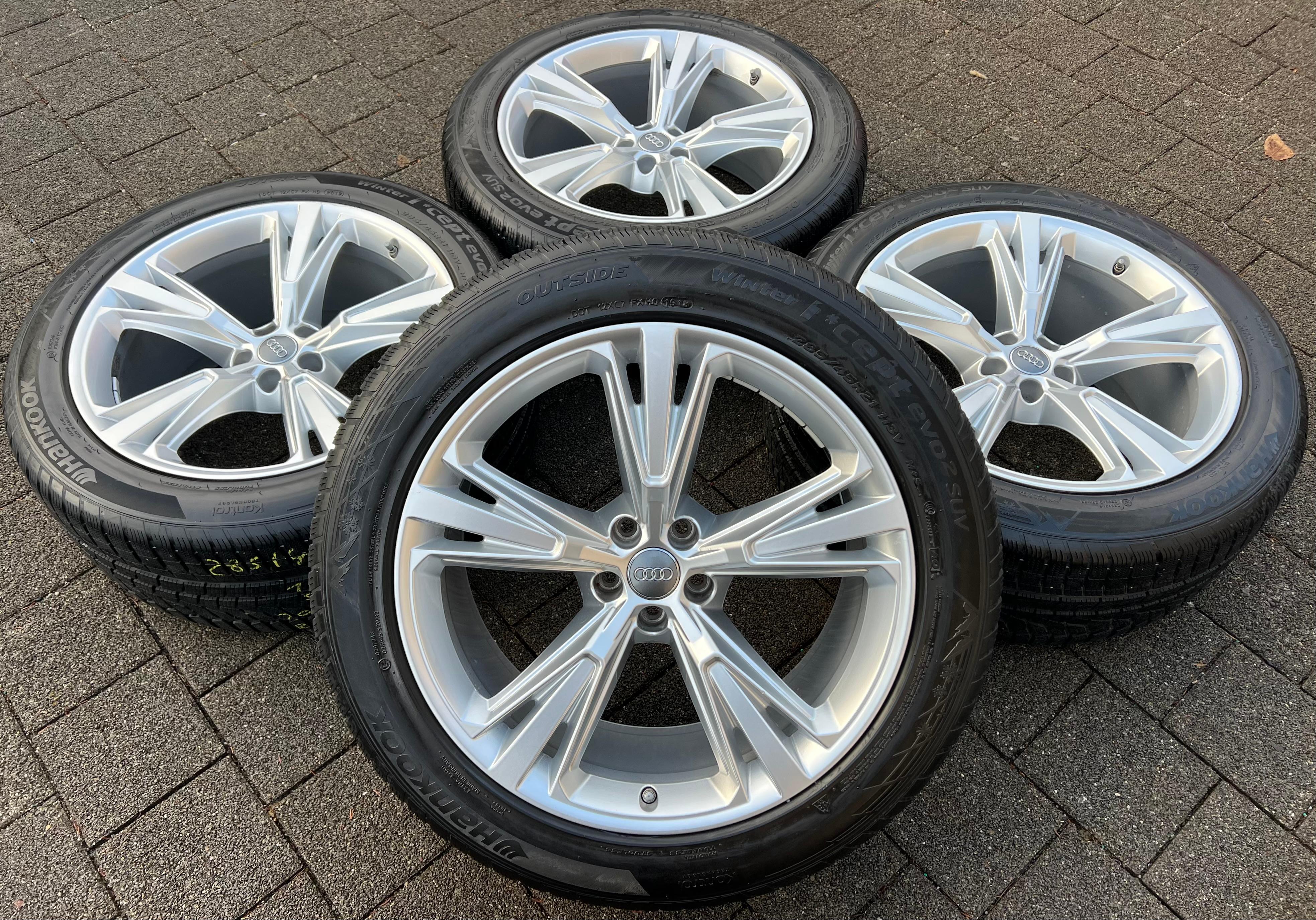 4 ORIGINAL 21" ALU WINTERRÄDER AUDI Q8 SQ8 4M 4M8601025H 285/45R21 113V HANKOOK FREIHAUS