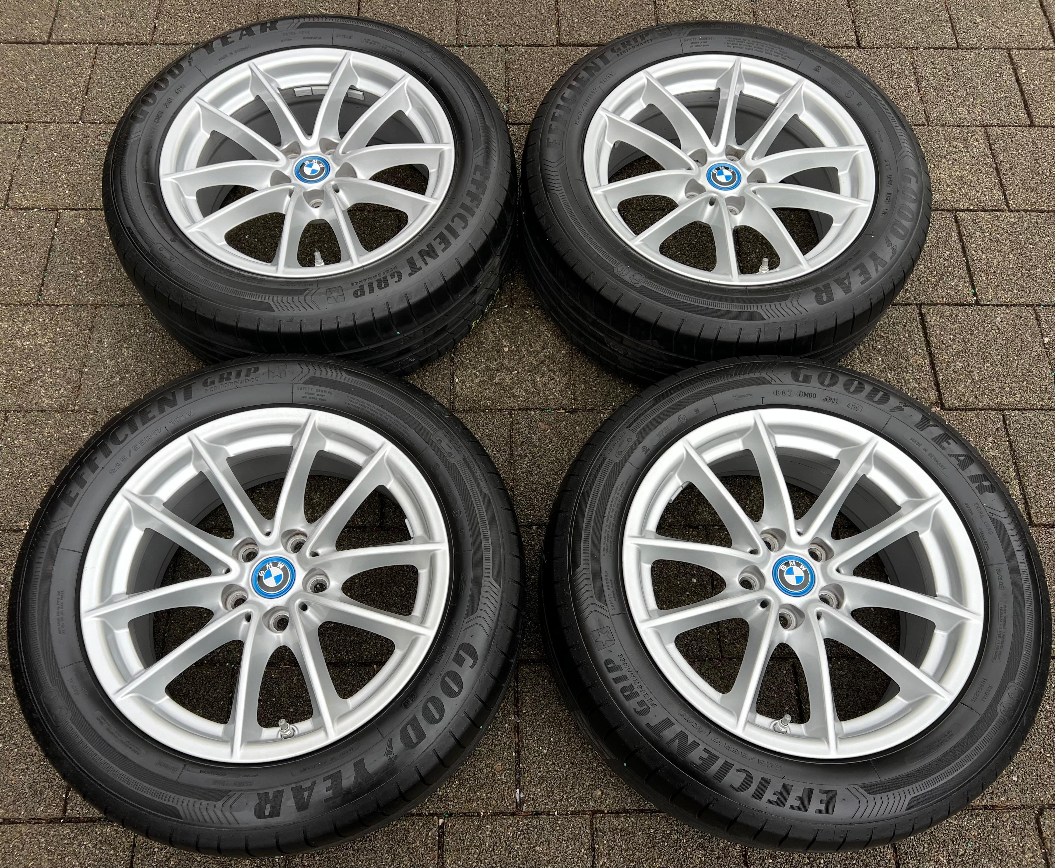 4 LLANTAS DE VERANO ORIGINALES DE ALUMINIO 17" BMW SERIE 5 G30 G31 225/55R17 101Y GOODYEAR RDKS