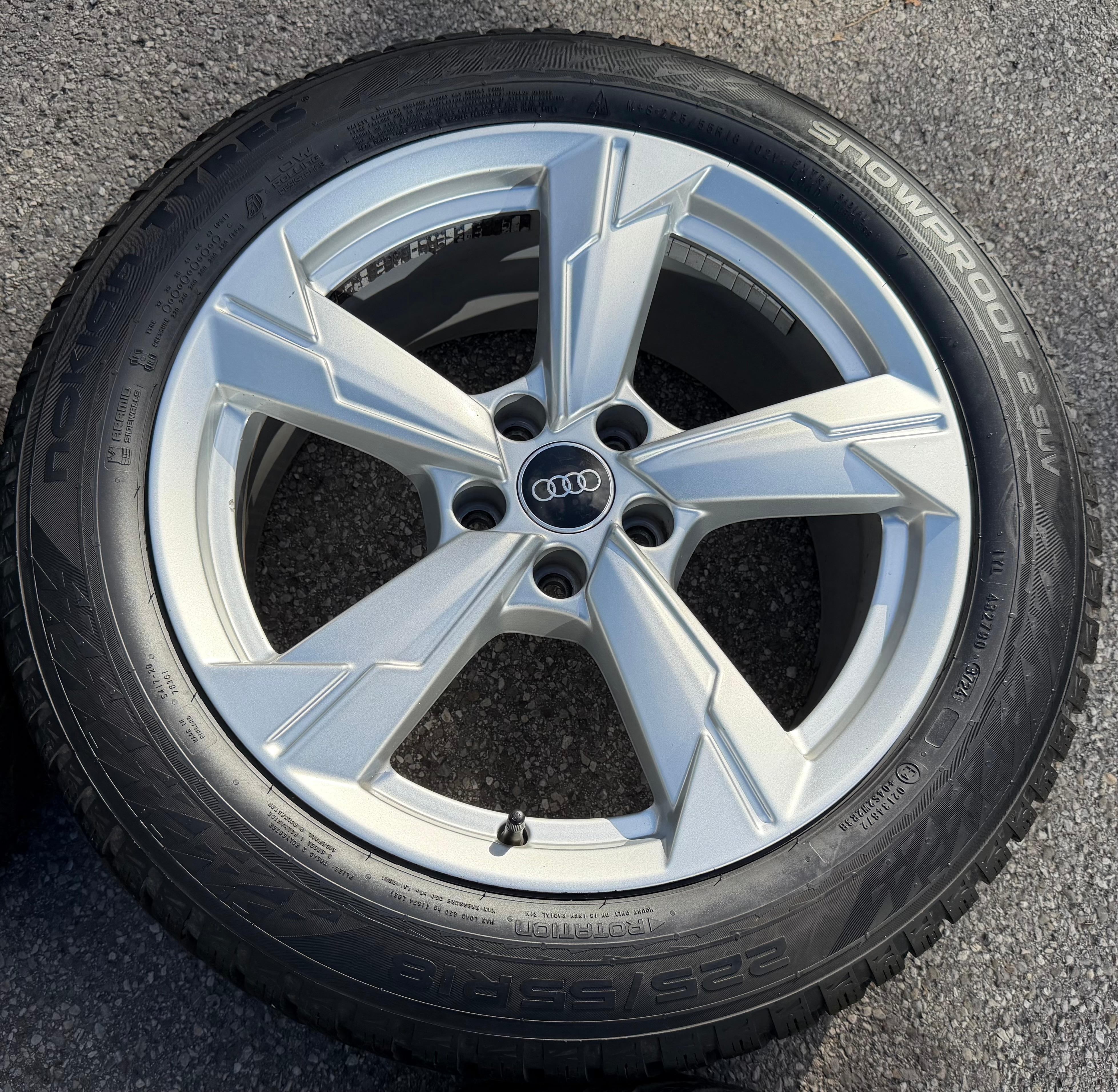 4 ruedas de invierno de aleación originales de 18" para Audi A6 4K F2 C8 4K0601025D 225/55R18 102V