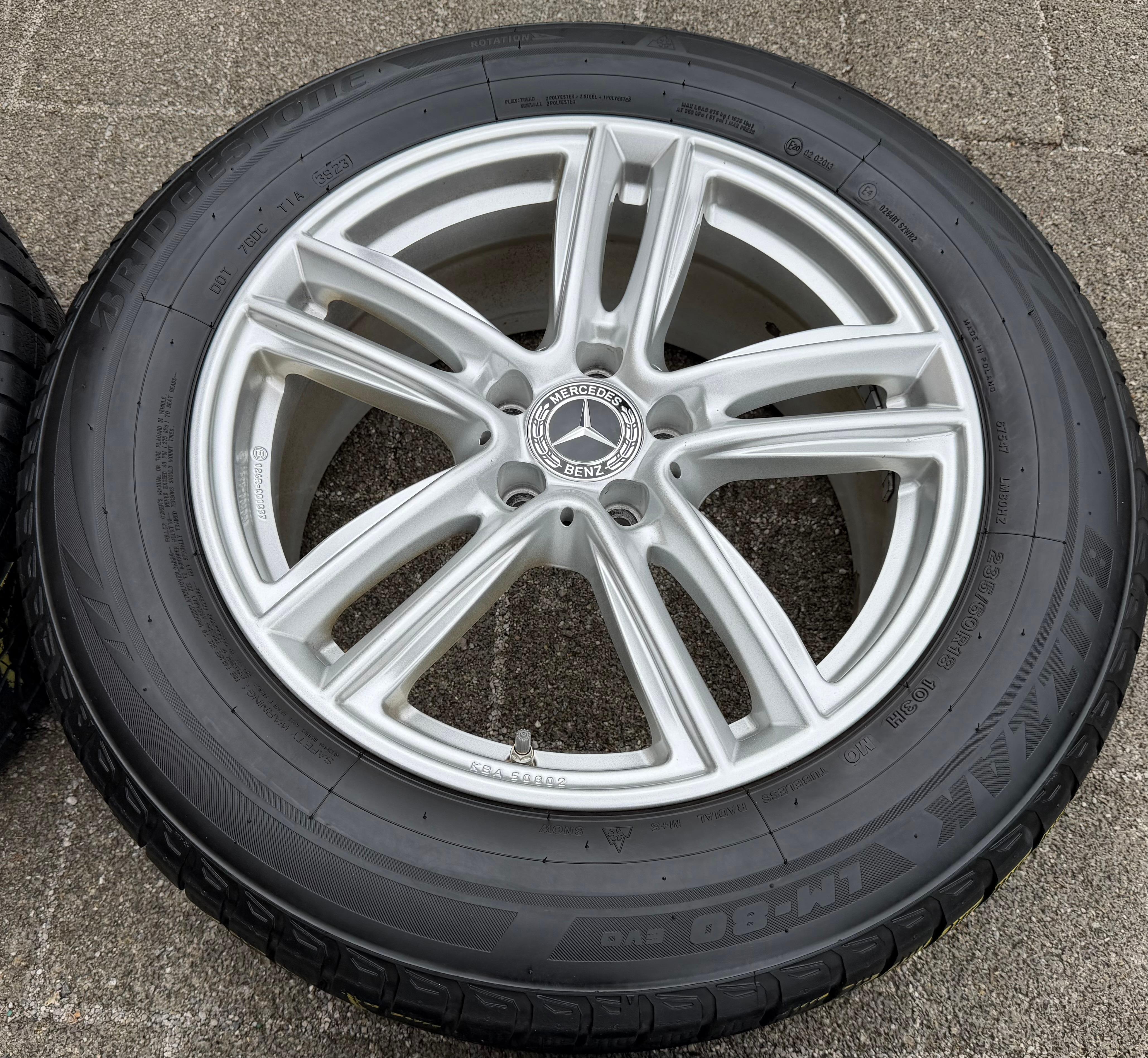 4 ALU 18" WINTERRÄDER MERCEDES GLC GLC-COUPE 204X W253 235/60R18 103H RDKS 2023