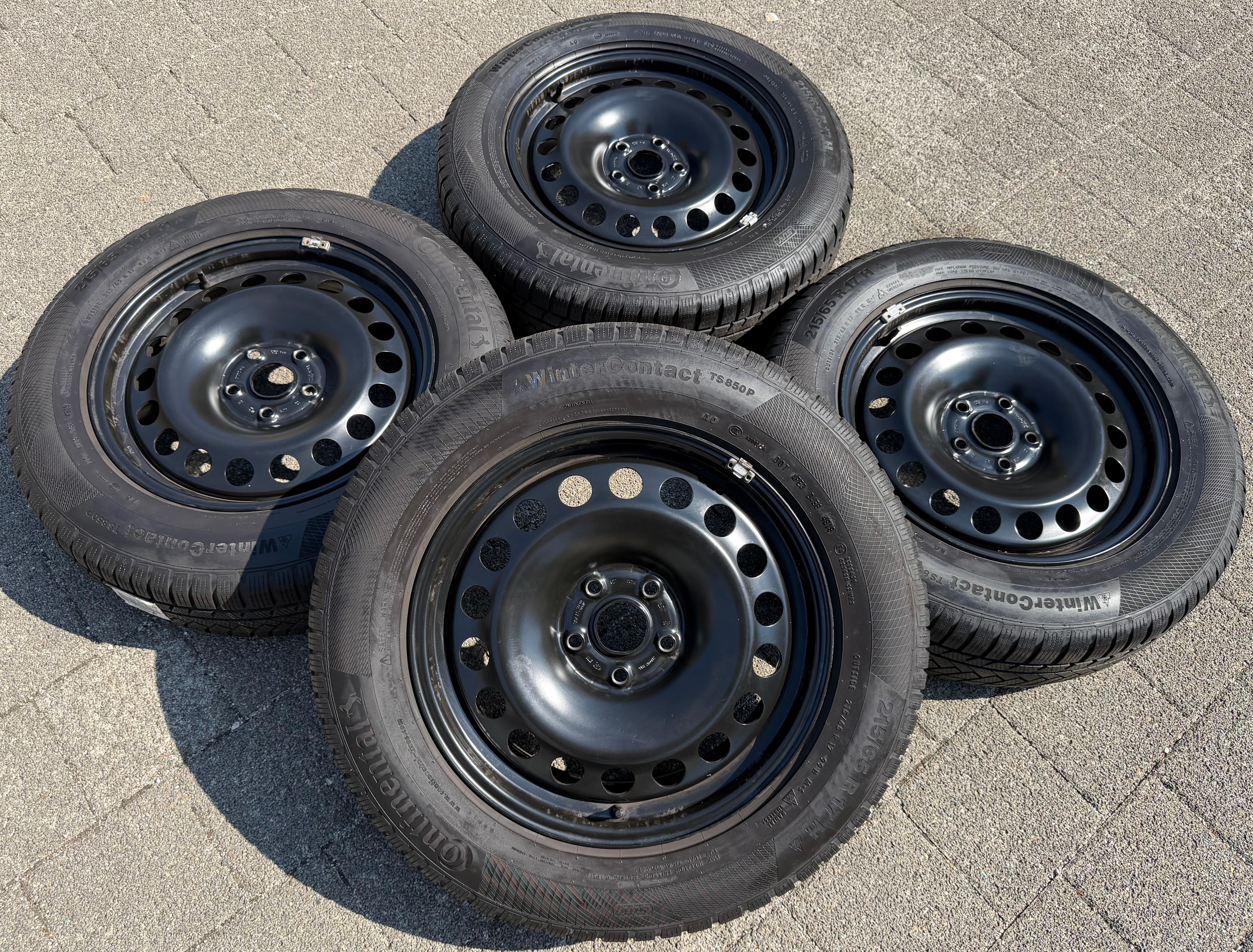 4 Winterräder Audi Q3 F3 Seat Tarraco Skoda Kodiaq VW Tiguan II 5NA 215/65R17 99H Continental