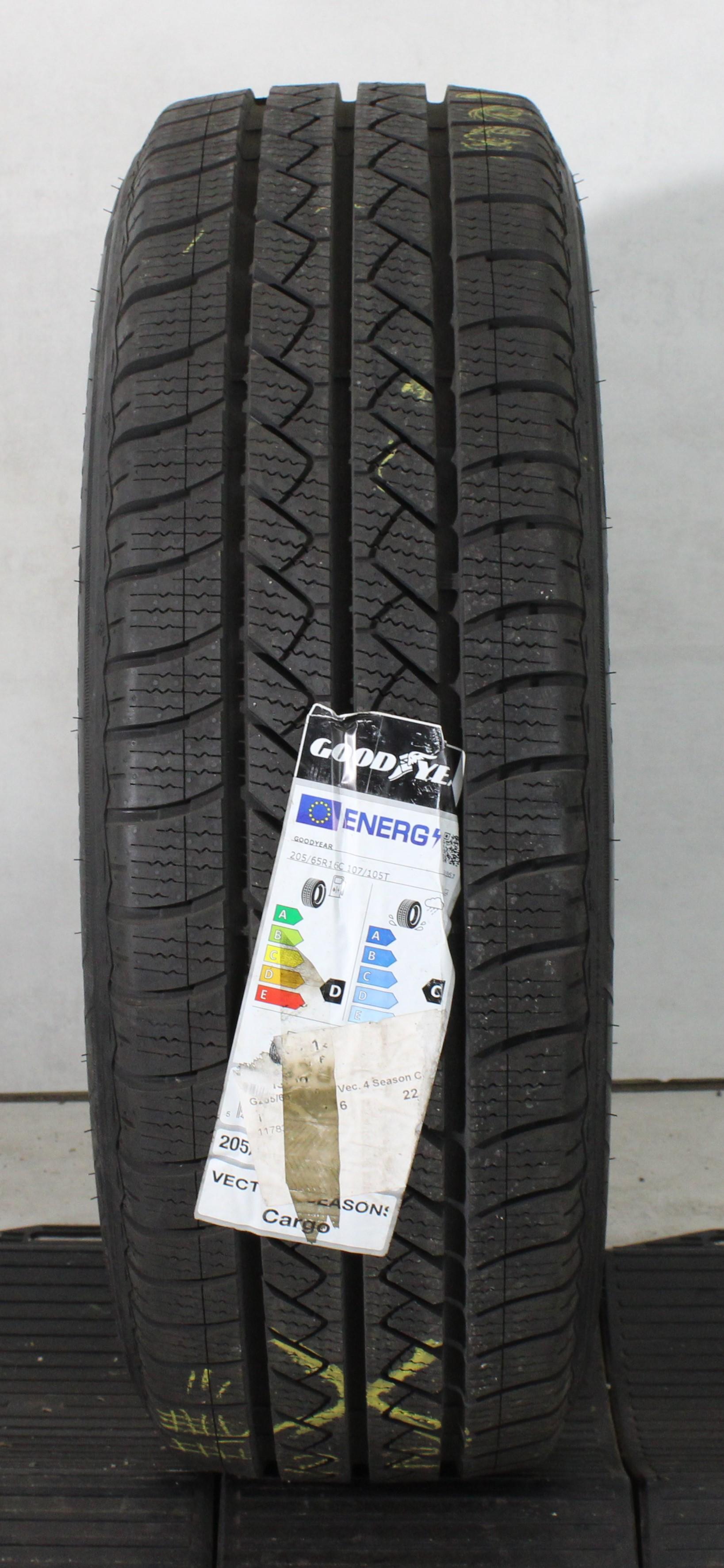 1 x 205/65R16C 107/105T Ganzjahresreifen Goodyear Vector 4 SeasonS Cargo NEU 2022