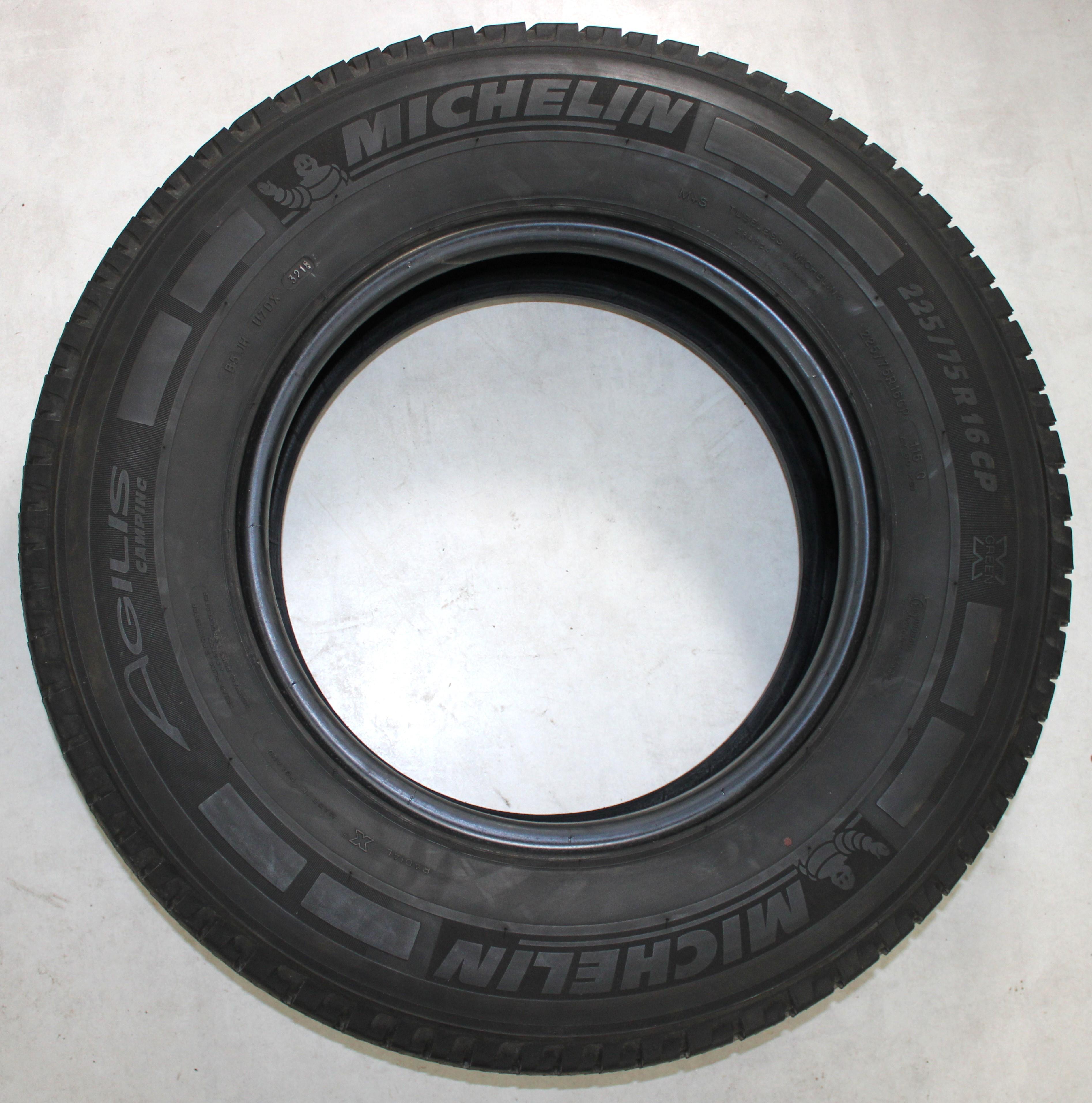 2 x 225/75R16C 116Q Sommerreifen Michelin Agilis Camping 6,5-7mm 2018