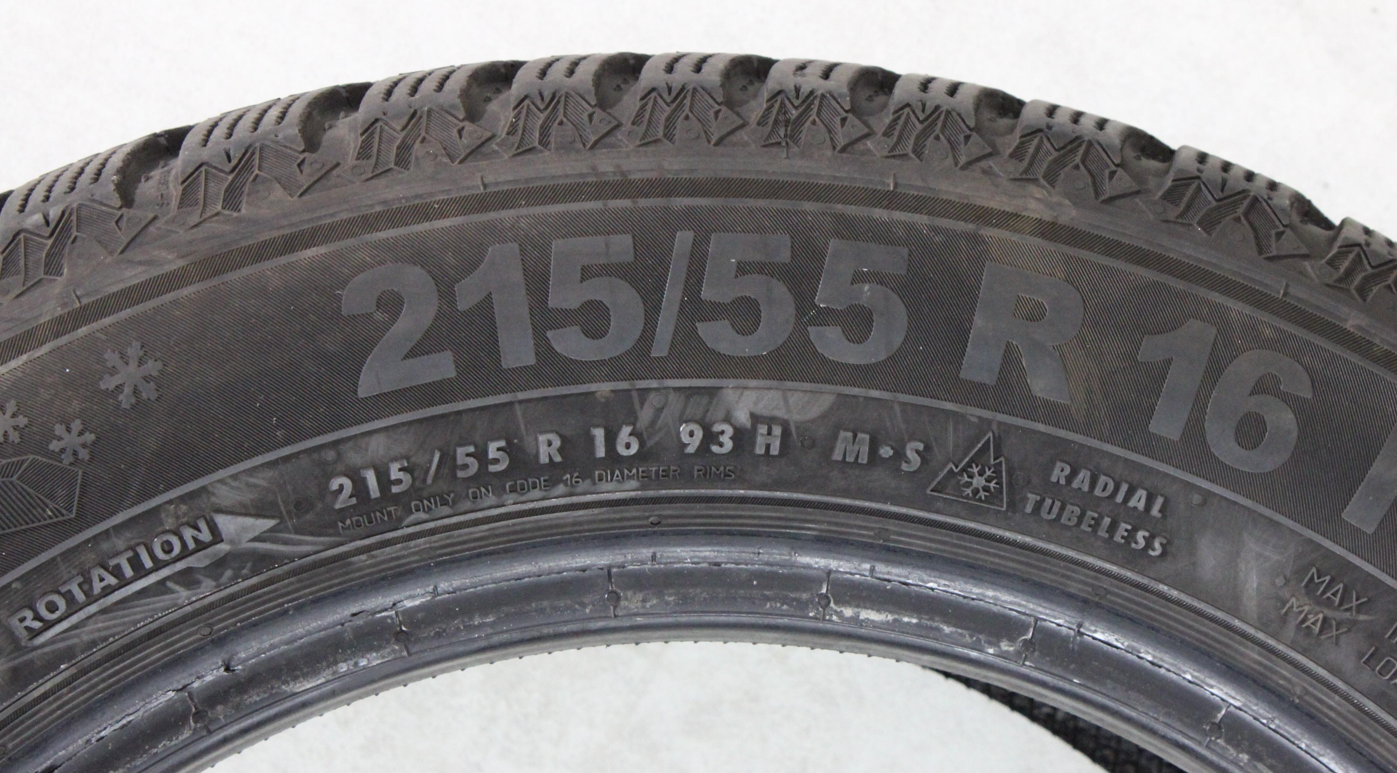 1 x 215/55R16 93H winterband Semperit Speed-Grip 5 6-6,5 mm 2021