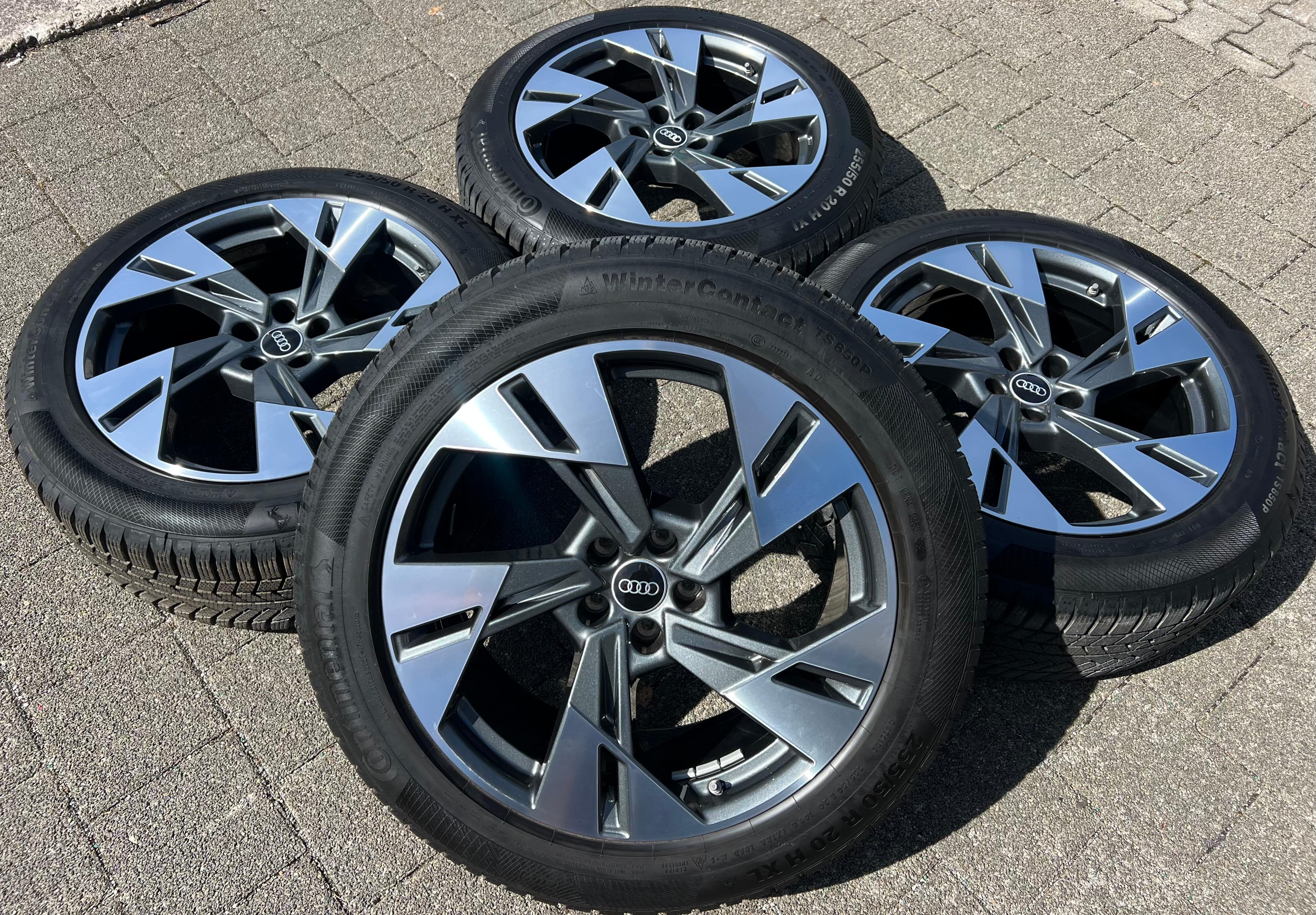 4 ORIGINAL 20" ALU WINTERRÄDER AUDI E-TRON Q8 ETRON 4KE601025T 255/50R20 109H