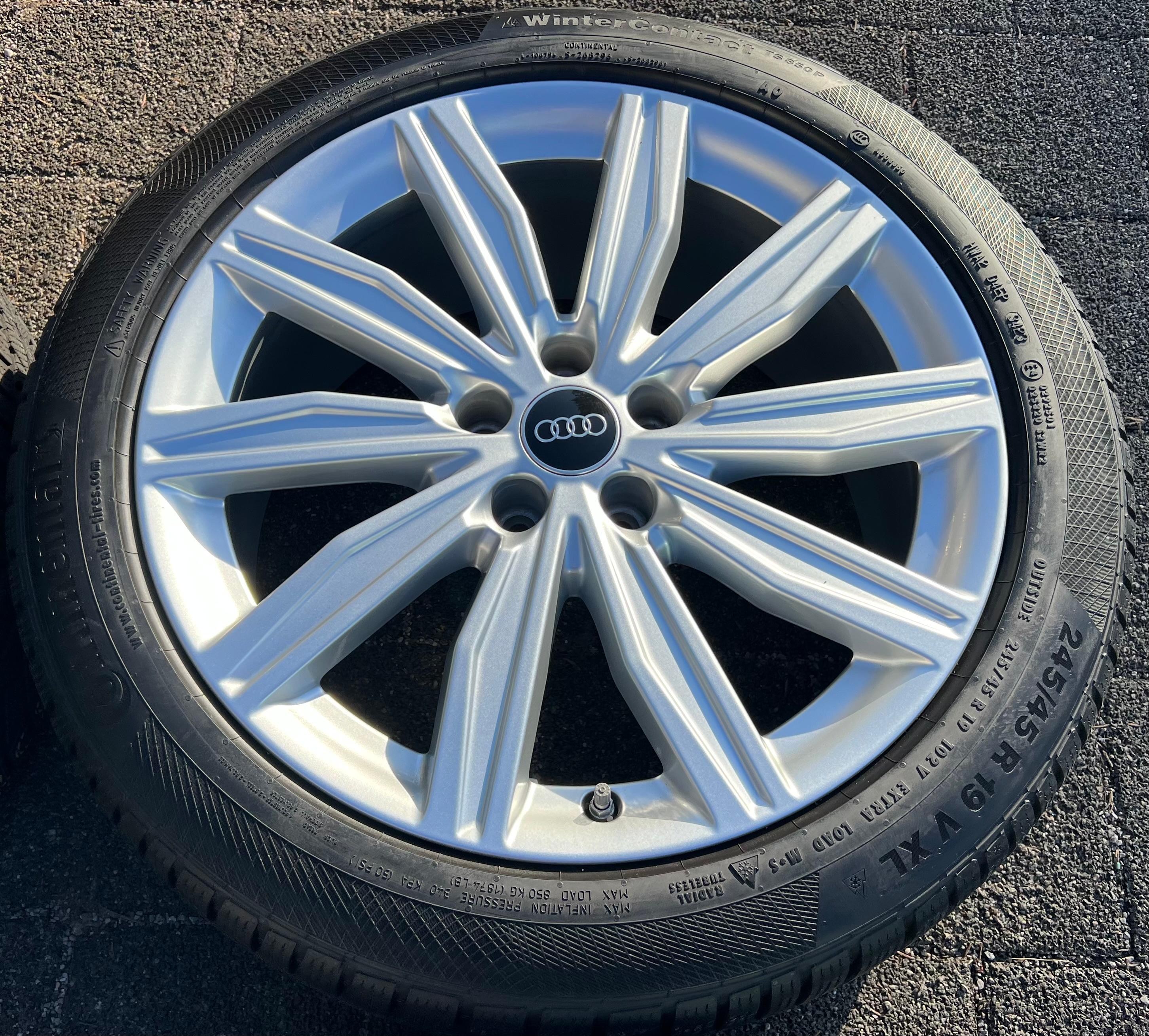 4 ORIGINAL 19" ALU WINTERRÄDER AUDI A6 S6 C8 4K 4K0601025M 245/45R19 102V RDKS FREIHAUS