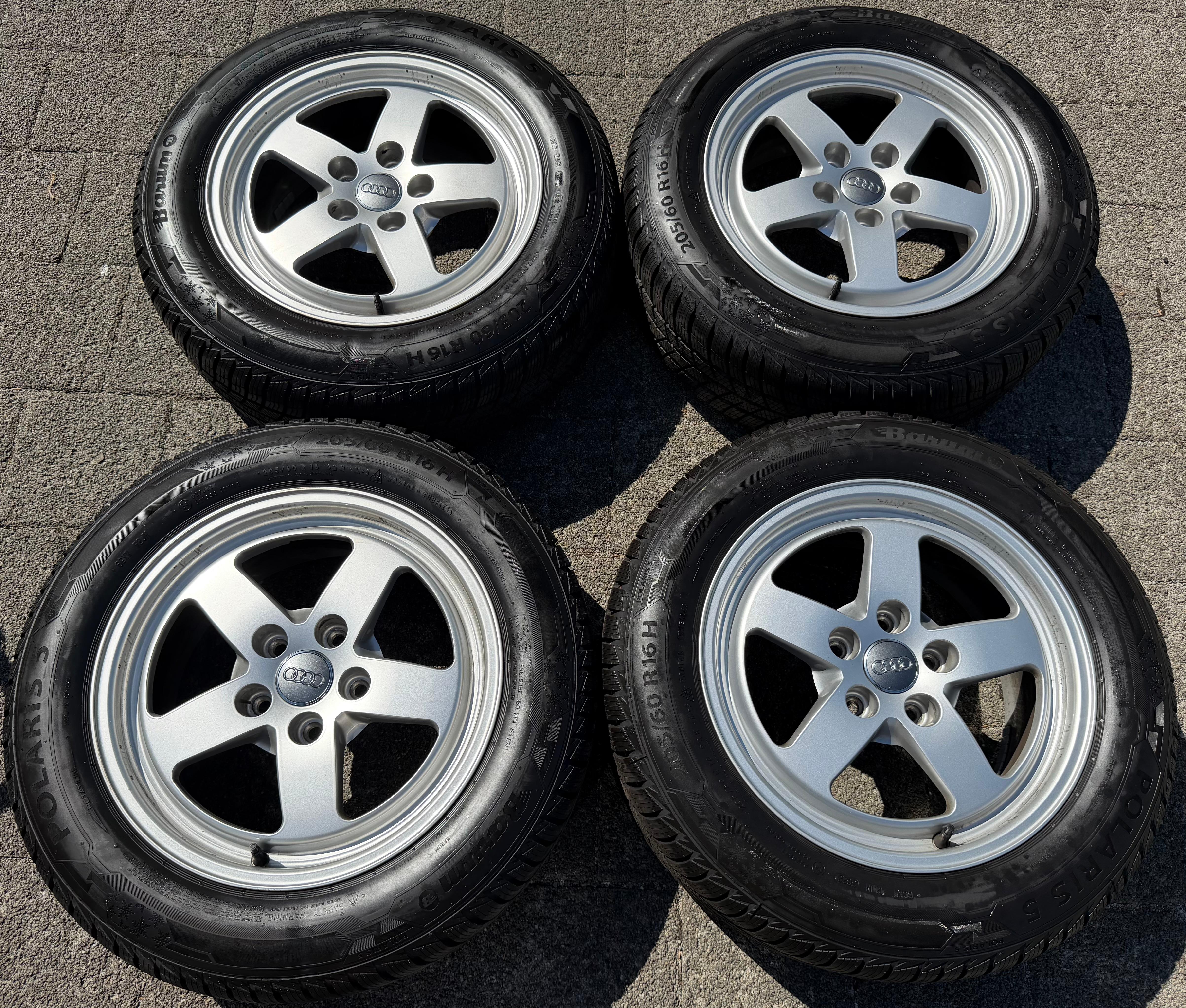 4 RUEDAS DE ALEACIÓN ORIGINALES DE INVIERNO PARA AUDI A4 B9 8W 205/60R16 92H 8W0601025 2022