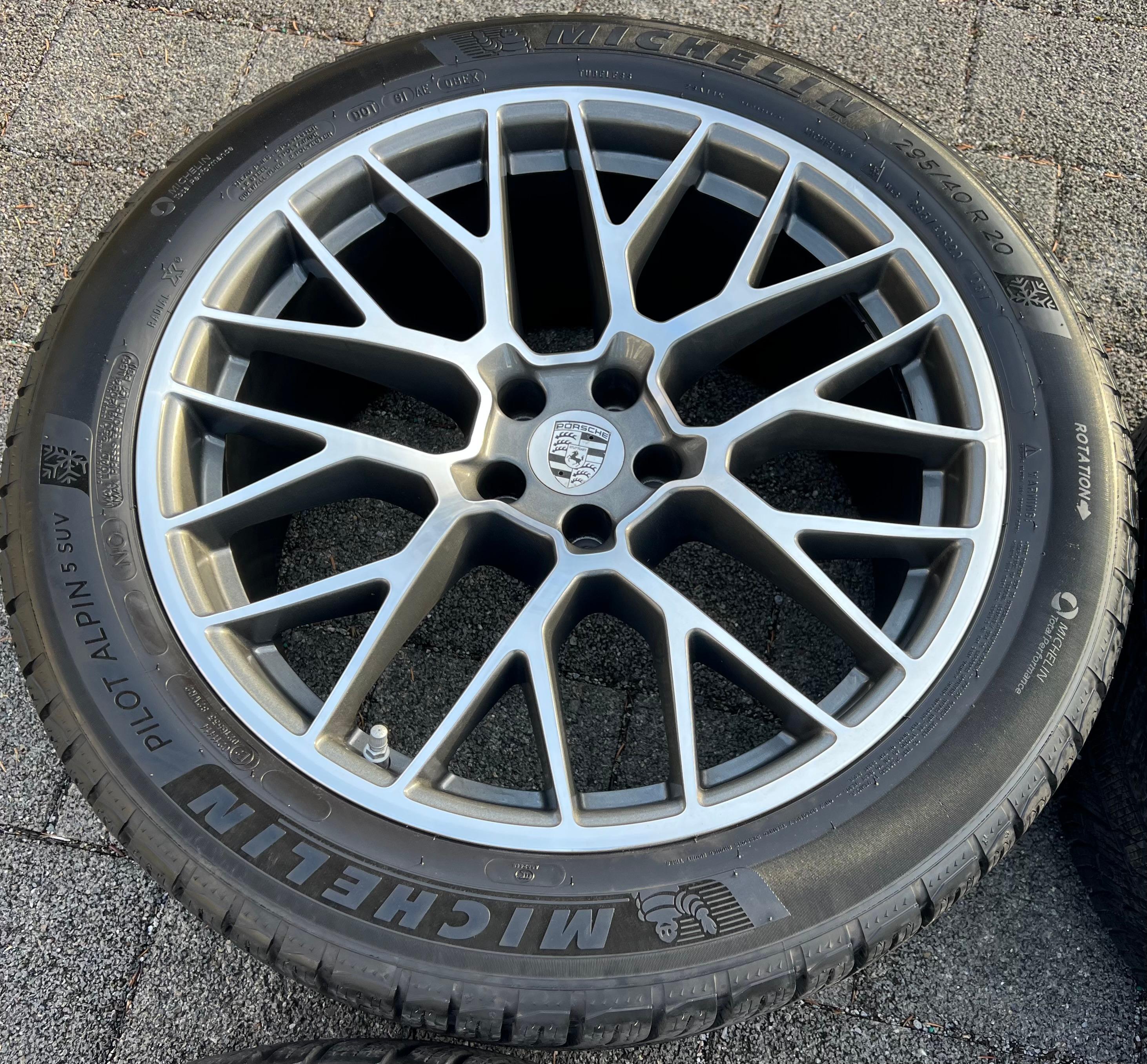 4 ORIGINAL 20" ALU WINTERRÄDER PORSCHE MACAN I & II RS SPYDER FELGEN MICHELIN