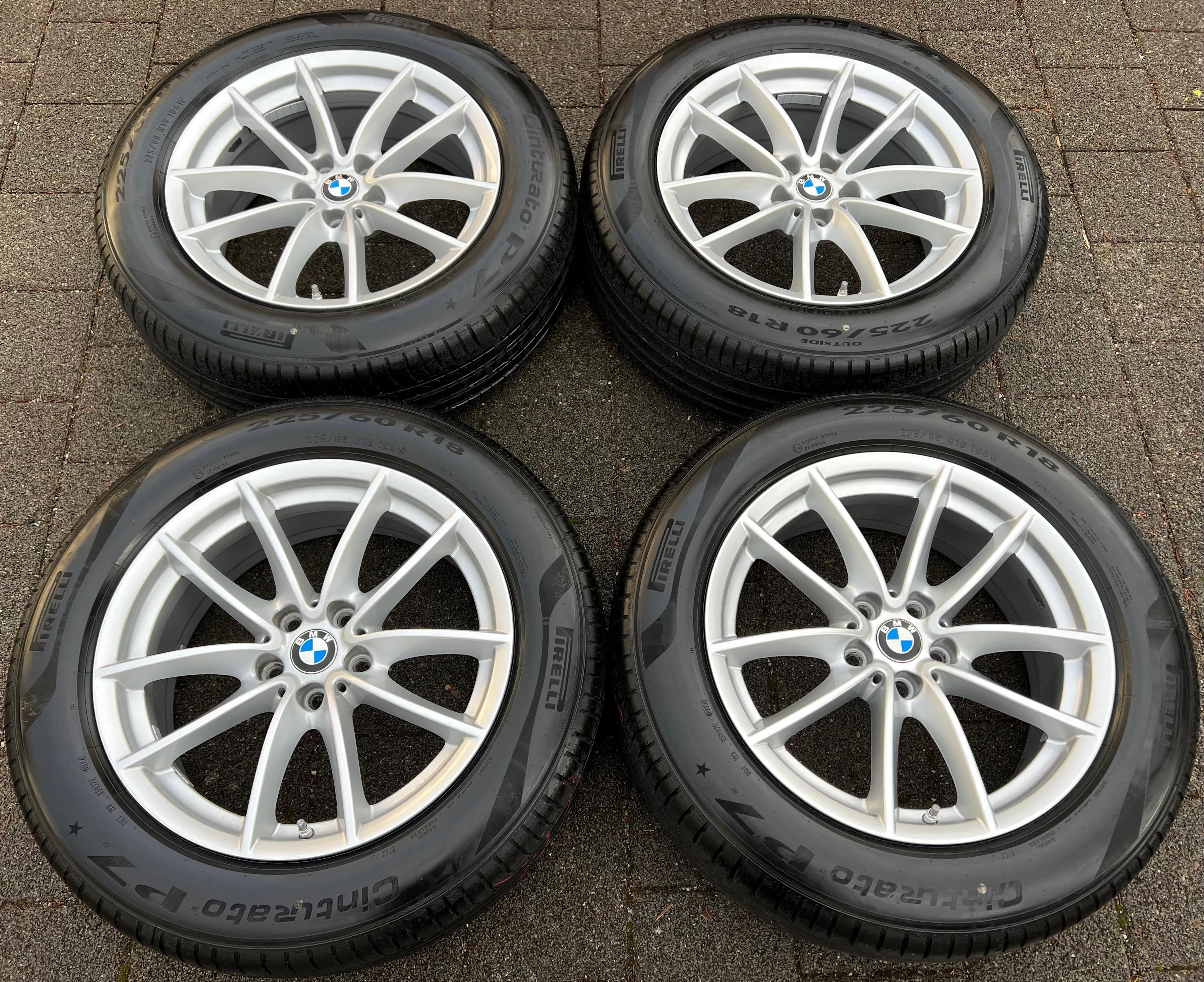 4 LLANTAS DE VERANO DE ALUMINIO 18" ORIGINALES BMW X3 G01 X4 G01 225/60R18 104W ★ 2024