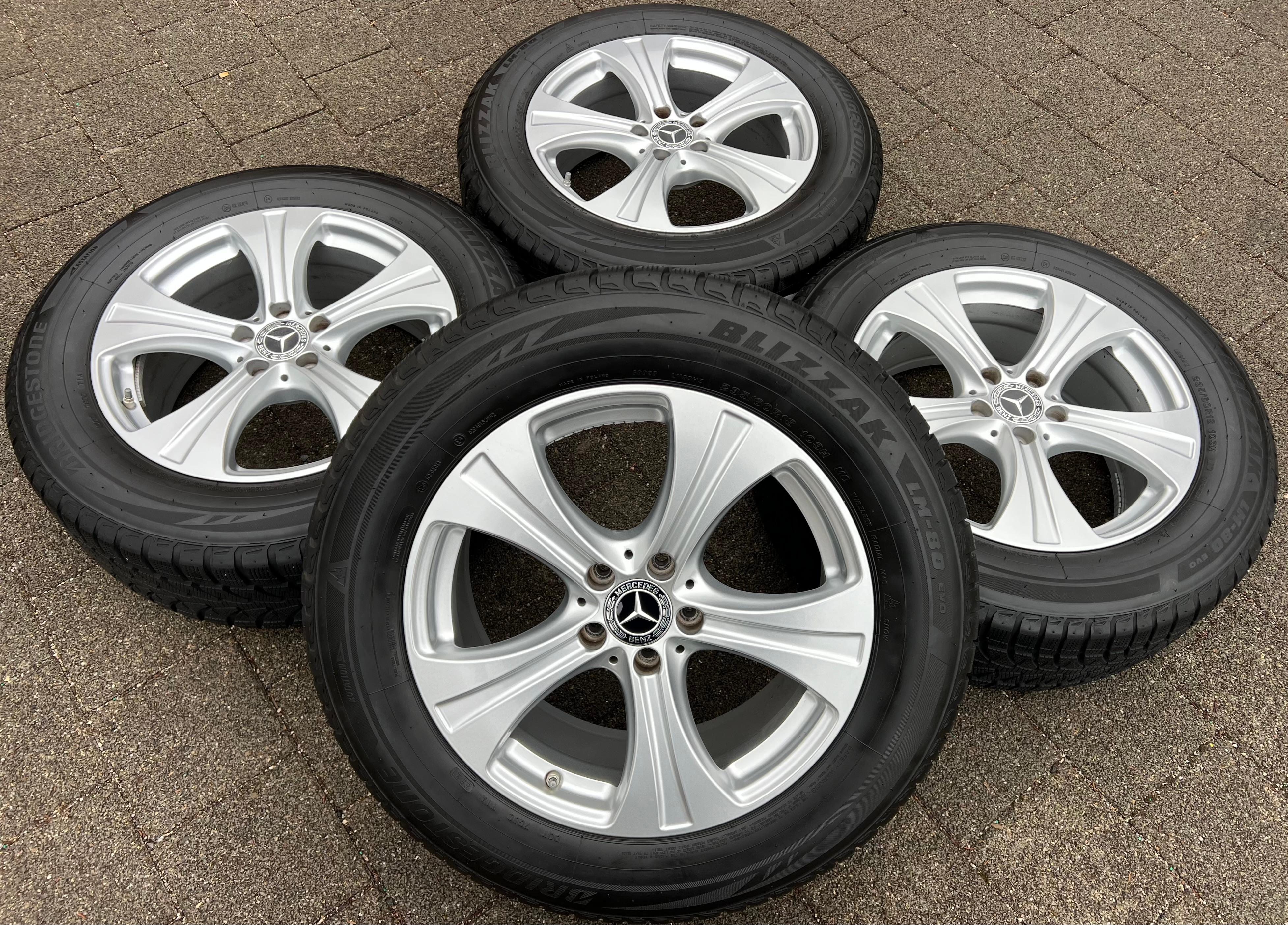 4 ORIGINAL ALU 18" WINTERRÄDER MERCEDES GLC X253 C253 235/60R18 103H RDKS