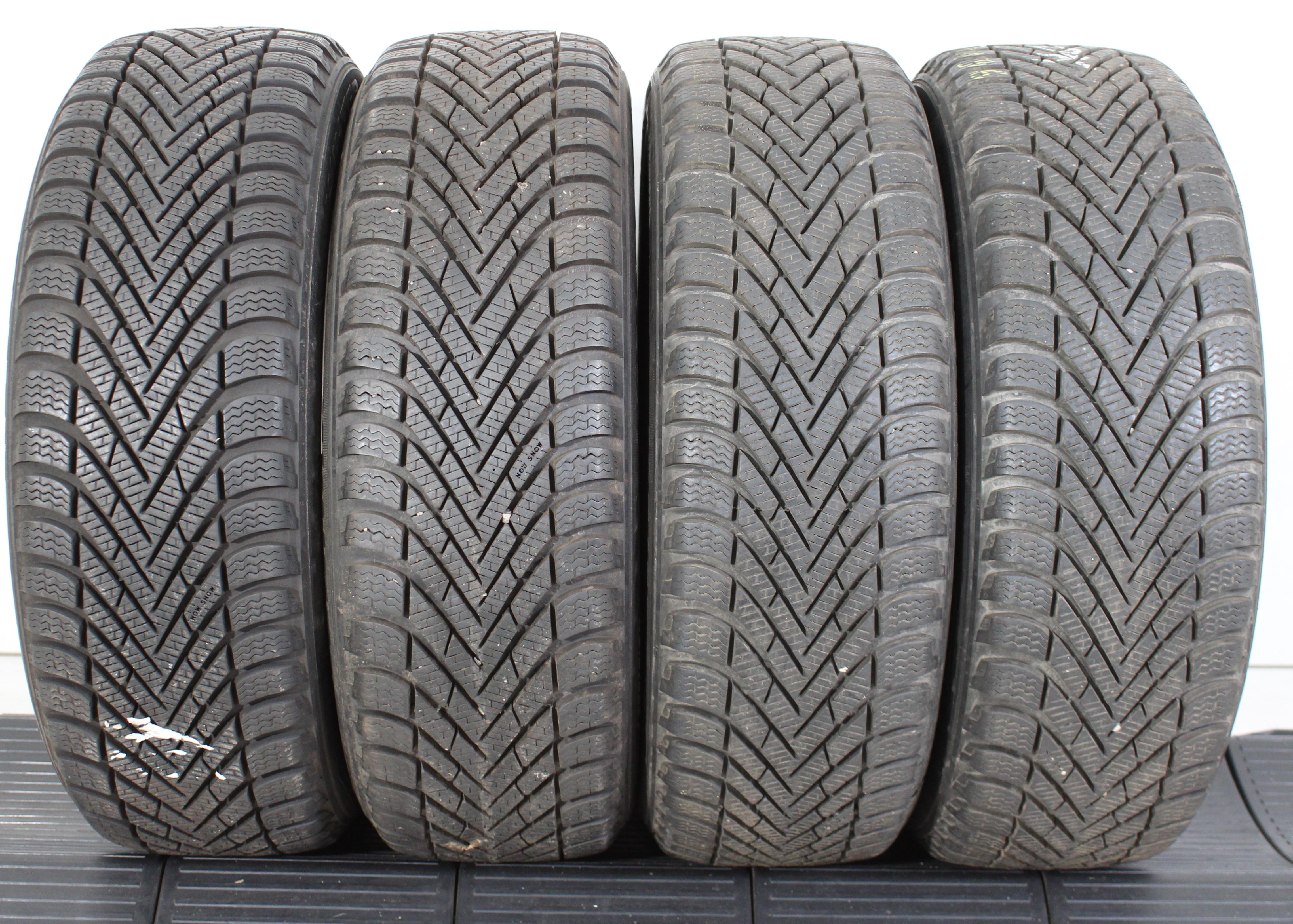4 x 185/55R15 82T pneus hiver Pirelli Winter Cinturato 2x7,5-8mm/2x8-8,5mm 2016