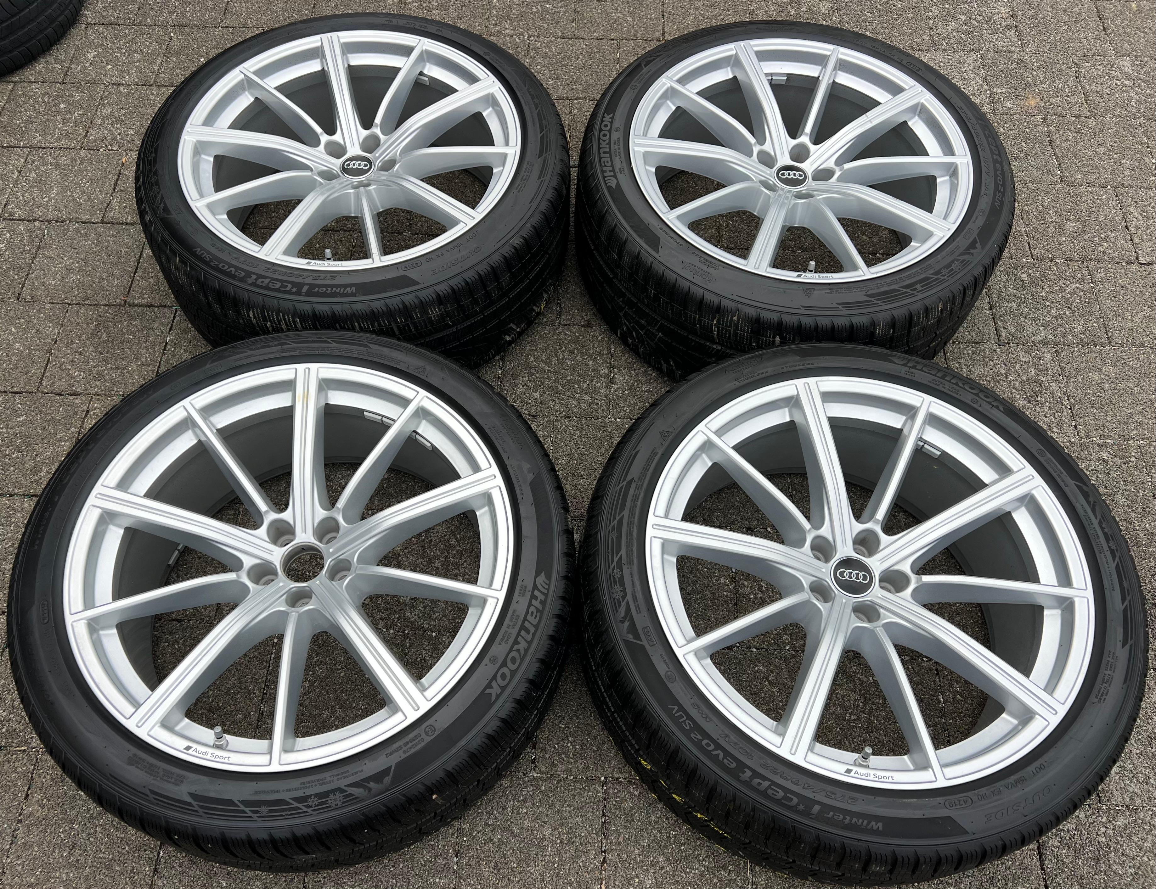 4 RUEDAS DE INVIERNO ORIGINALES DE ALEACIÓN DE 22" PARA AUDI RSQ8 Q8 4M 4M8601025AM 275/40R22 107V RDKS