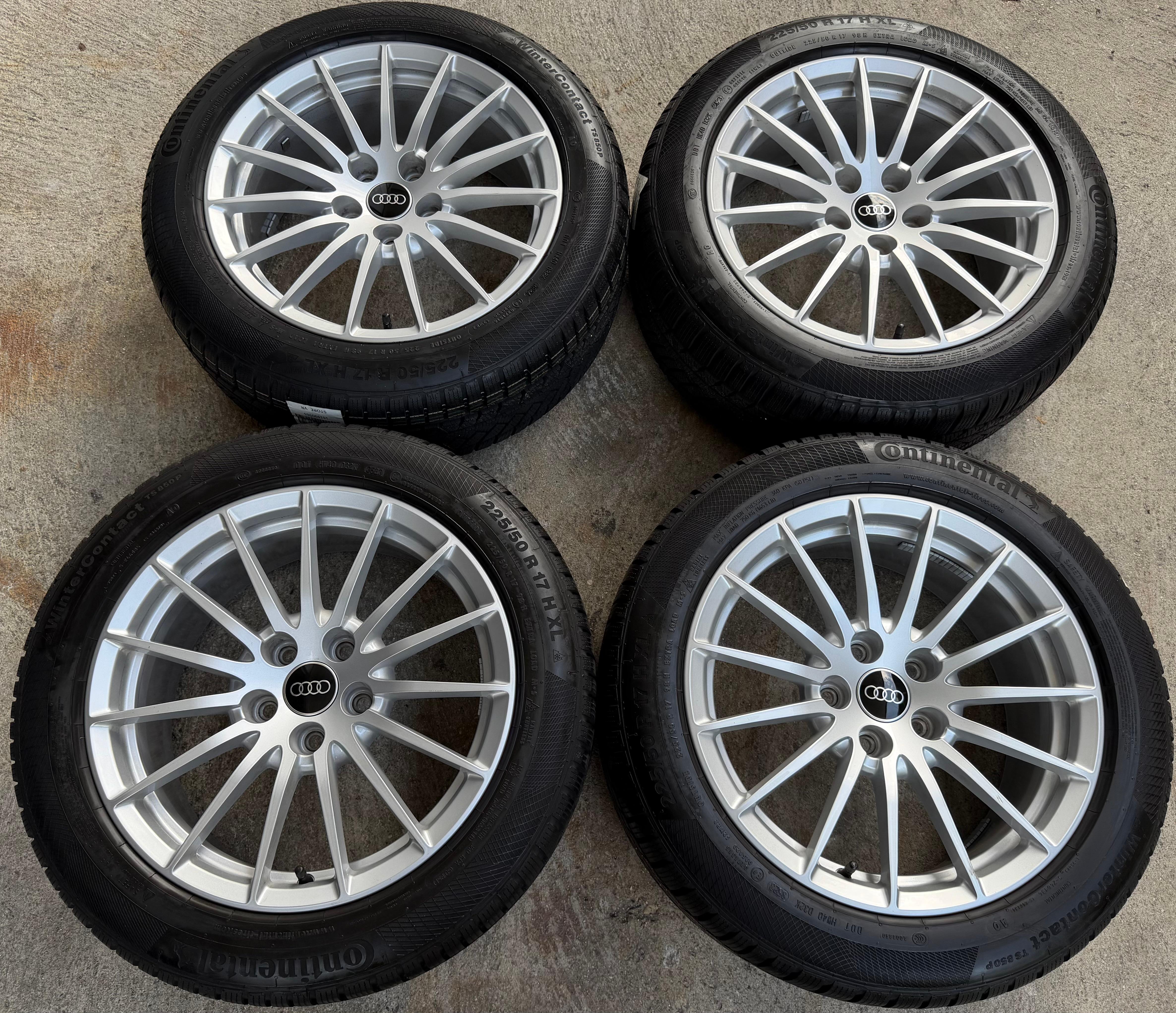 4 ORIGINAL 17" ALU WINTERRÄDER AUDI A5 F5 8W 225/50R17 98H 8W0601025AE CONTINENTAL