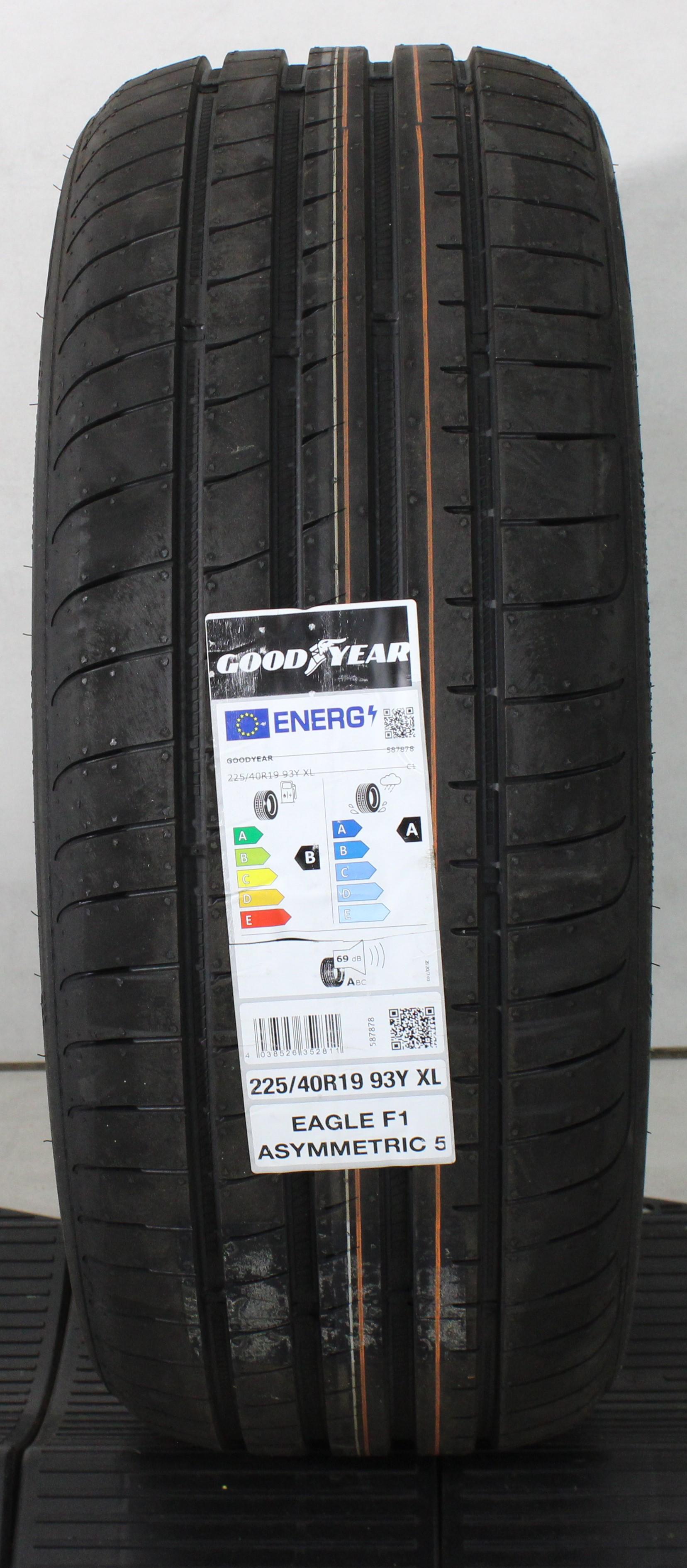 1 x 225/40R19 93Y Sommerreifen Goodyear Eagle F1 Asymmetric 5 2024 MO NEU