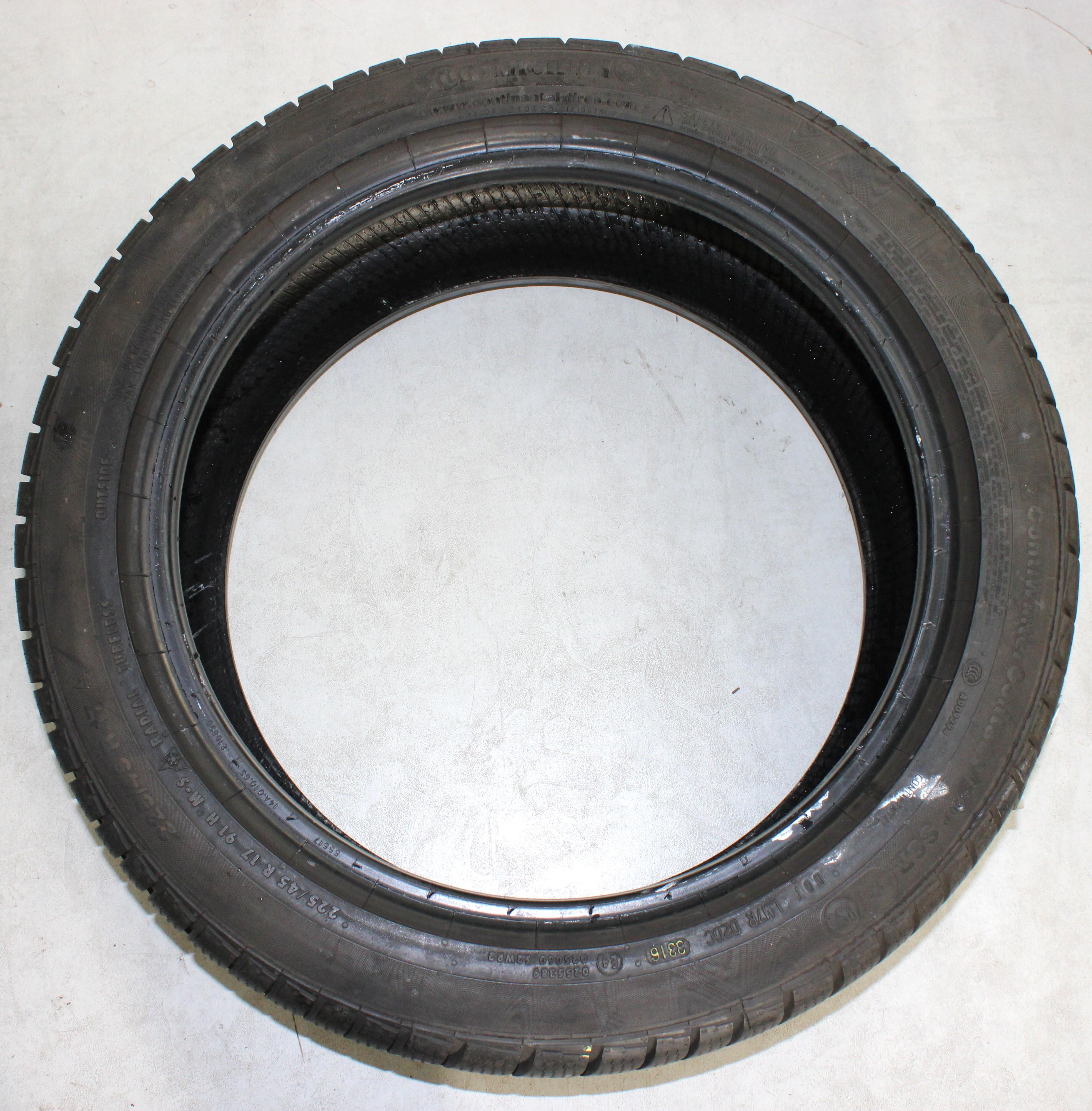 4 x 225/45R17 91H Winterreifen Continental Winter Contact TS830P SSR* Runflat 2x5-5,5mm/2x5,5-6mm 2016