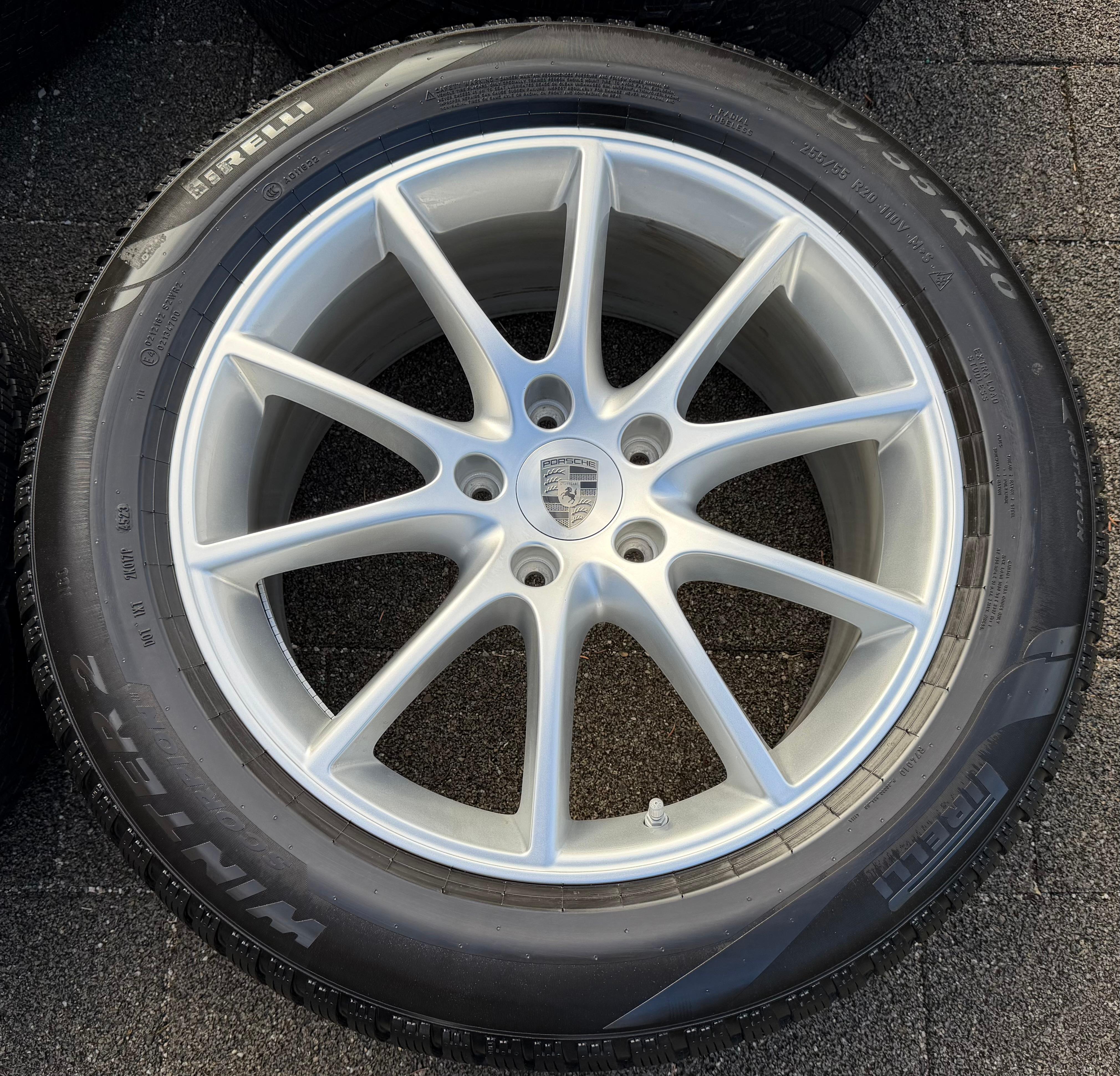 4 ruedas de invierno de aleación originales de 20" para Porsche Cayenne II E3 9YA 9Y0601025CT 9Y0601025DA