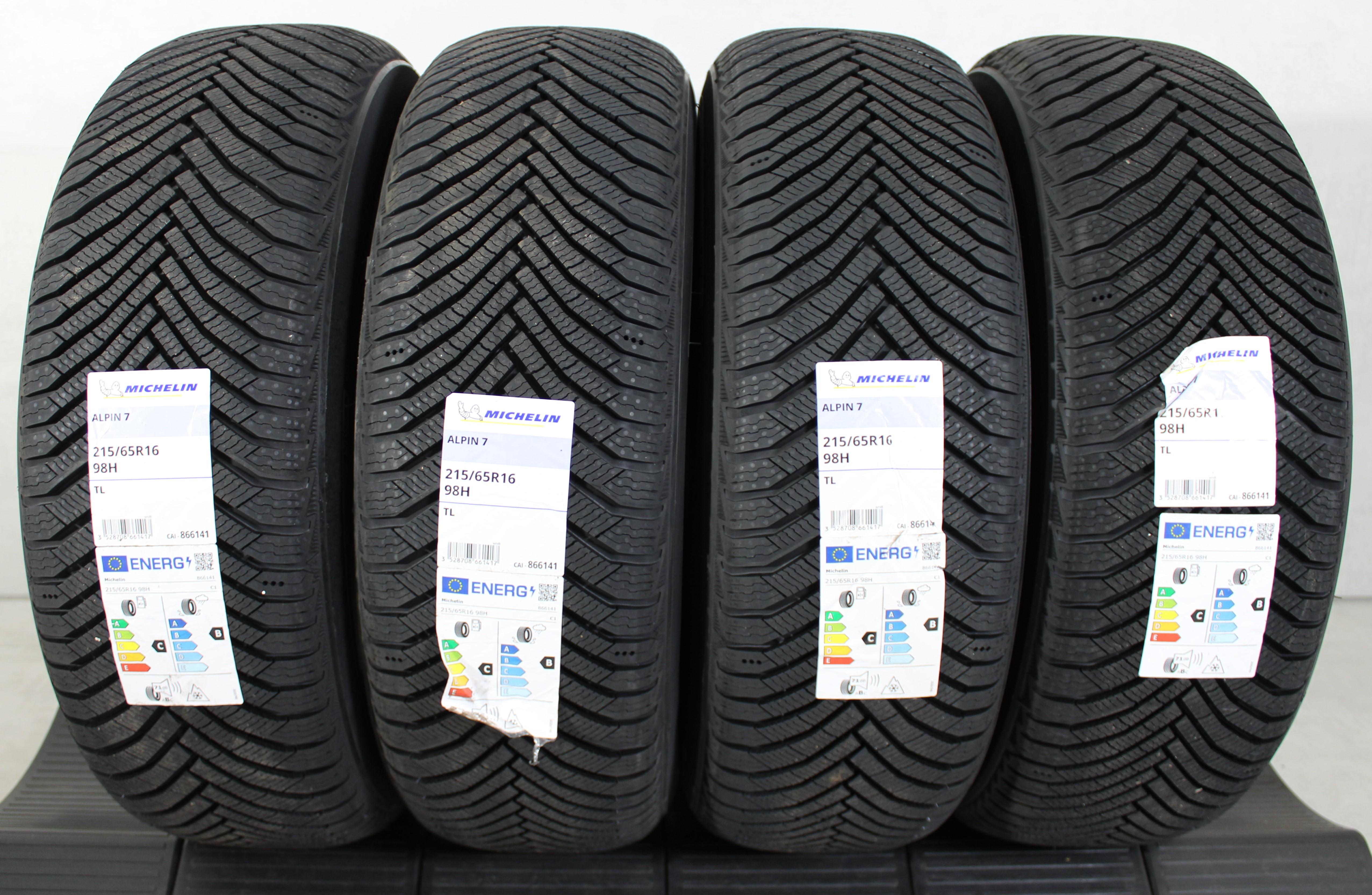 4 x 215/65R16 98H Winterreifen Michelin Alpin 7 2024 NEU