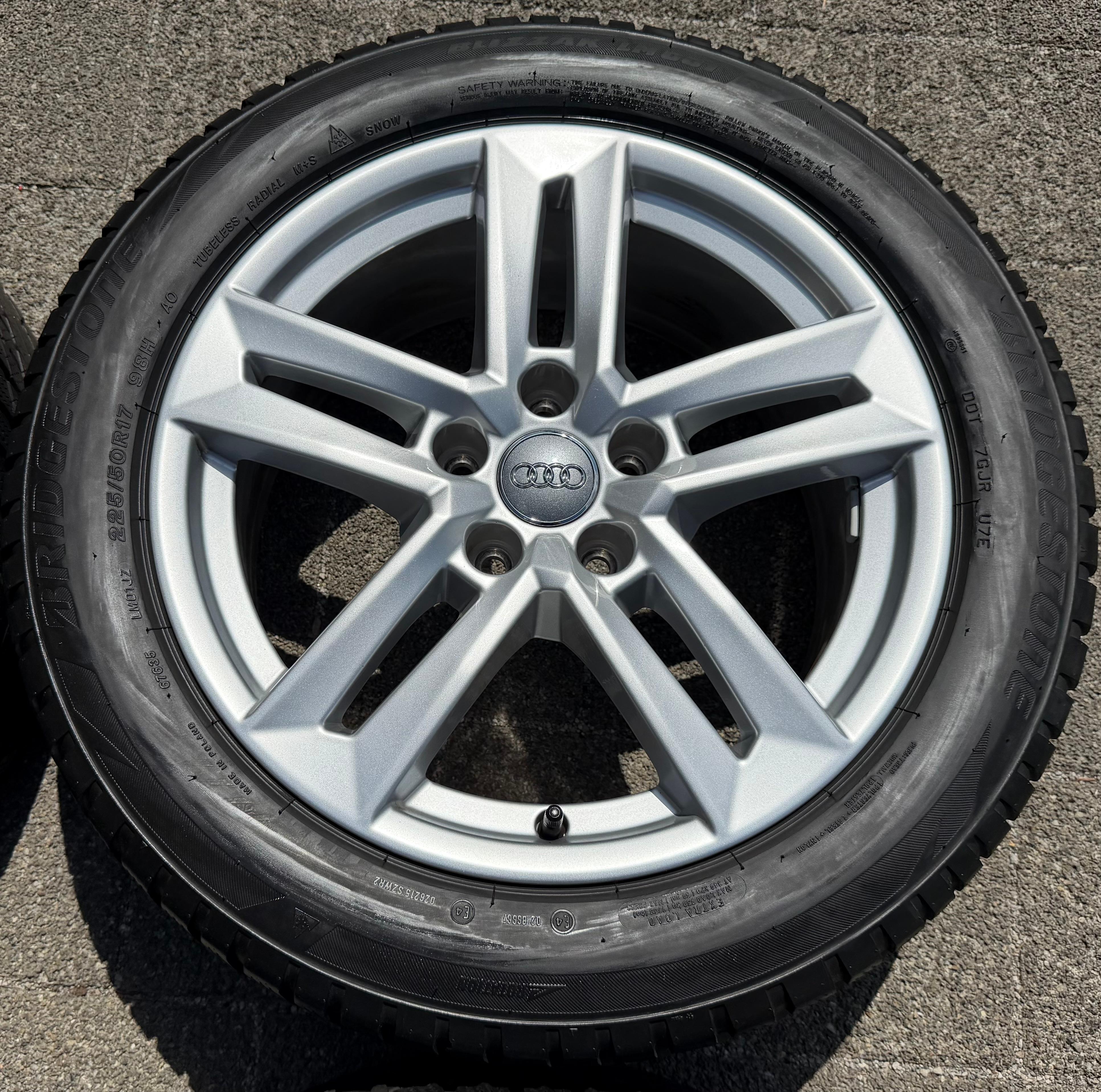 4 Original 17" Alu Winterräder Audi A4 B9 8W 8W0601025P 225/50R17 98H Bridgestone