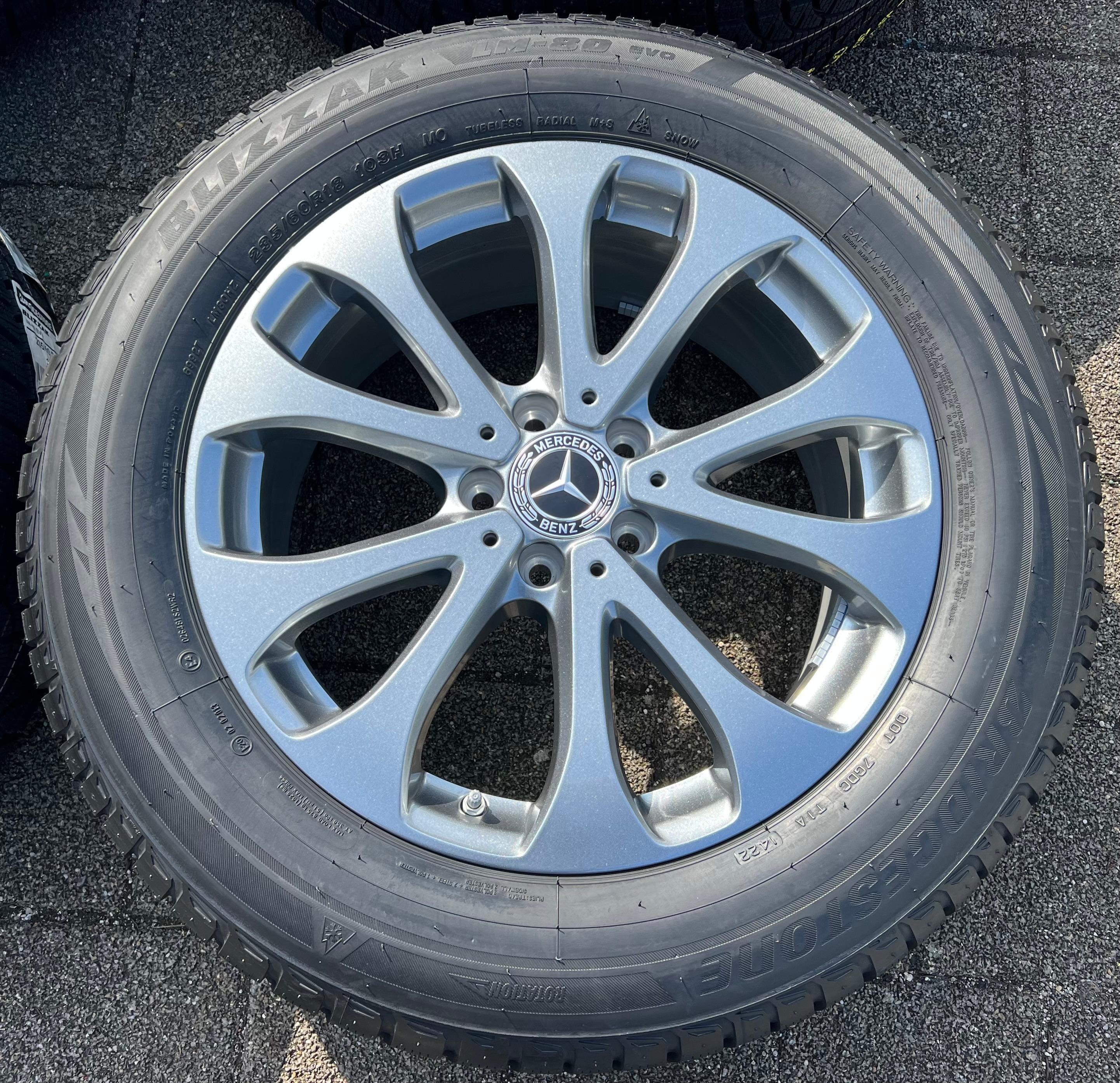 4 LLANTAS DE ALEACIÓN ORIGINALES DE 18" PARA INVIERNO MERCEDES BENZ GLC X253 W253 A2534011500 235/60R18