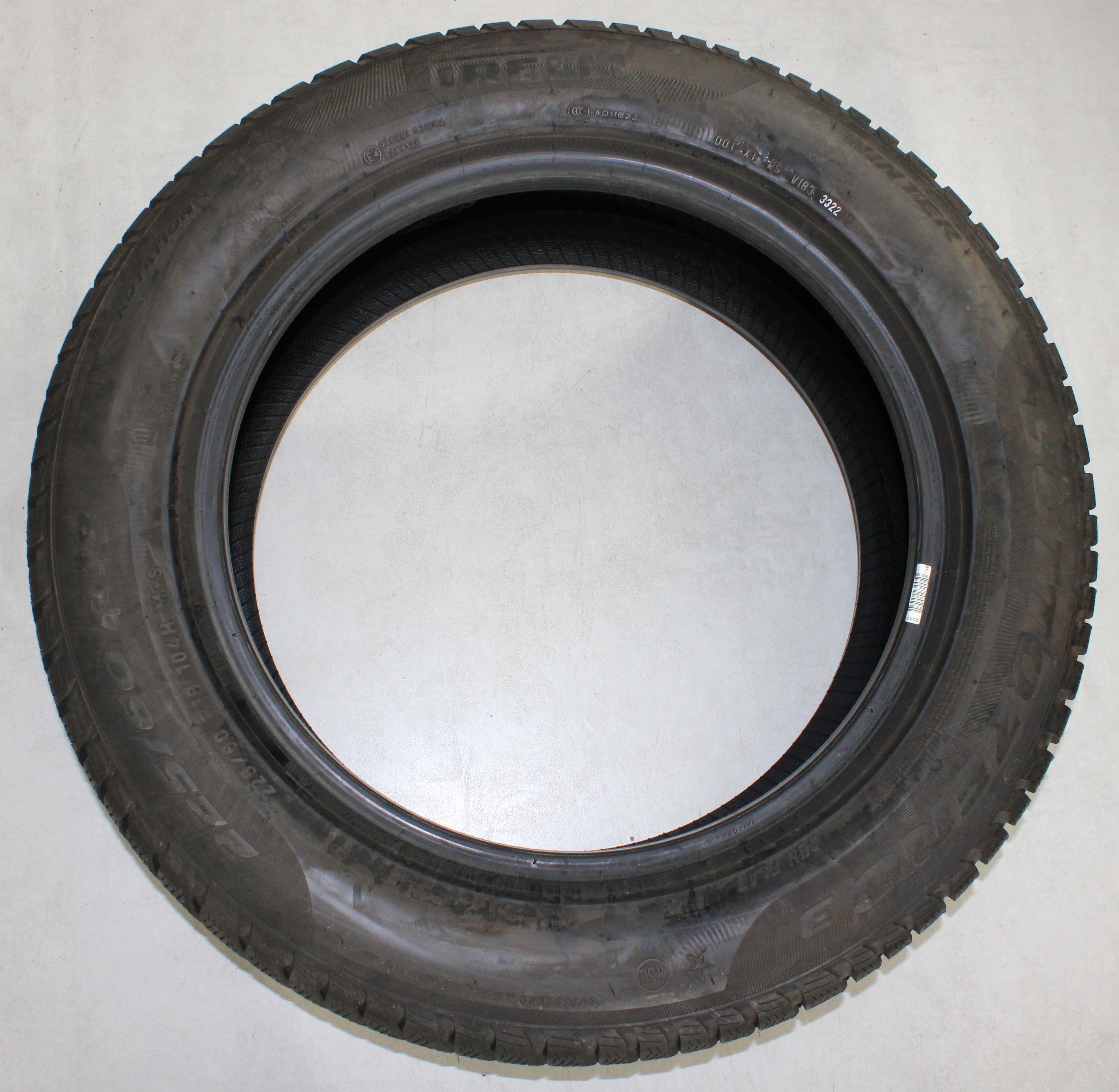 1 x 225/60R18 104H Winterreifen Pirelli Sottozero 3 * Runflat 6,5mm 2022
