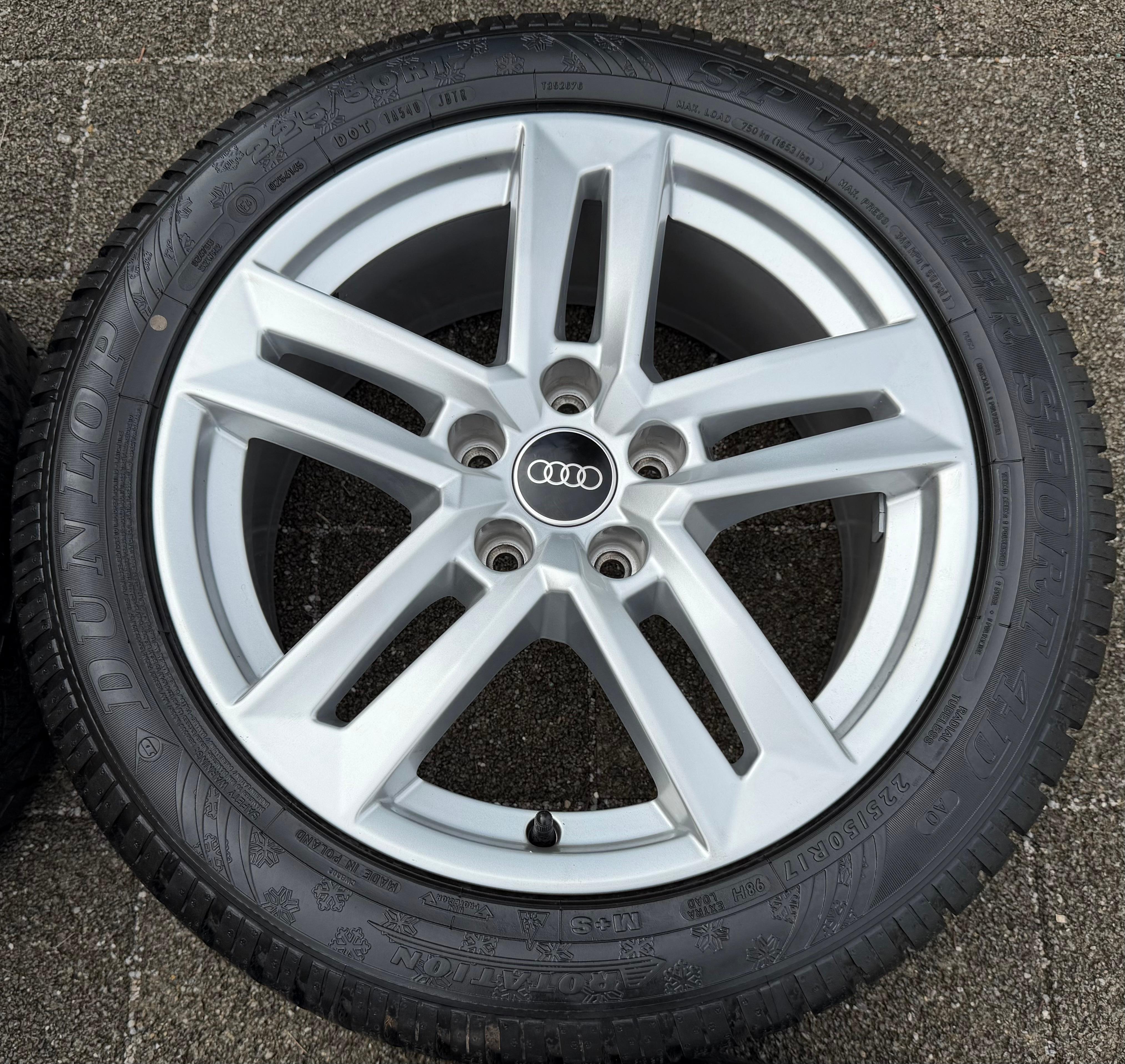 4 Original 17" Alu Winterräder Audi A4 B9 8W 8W0601025P 225/50R17 98H Dunlop