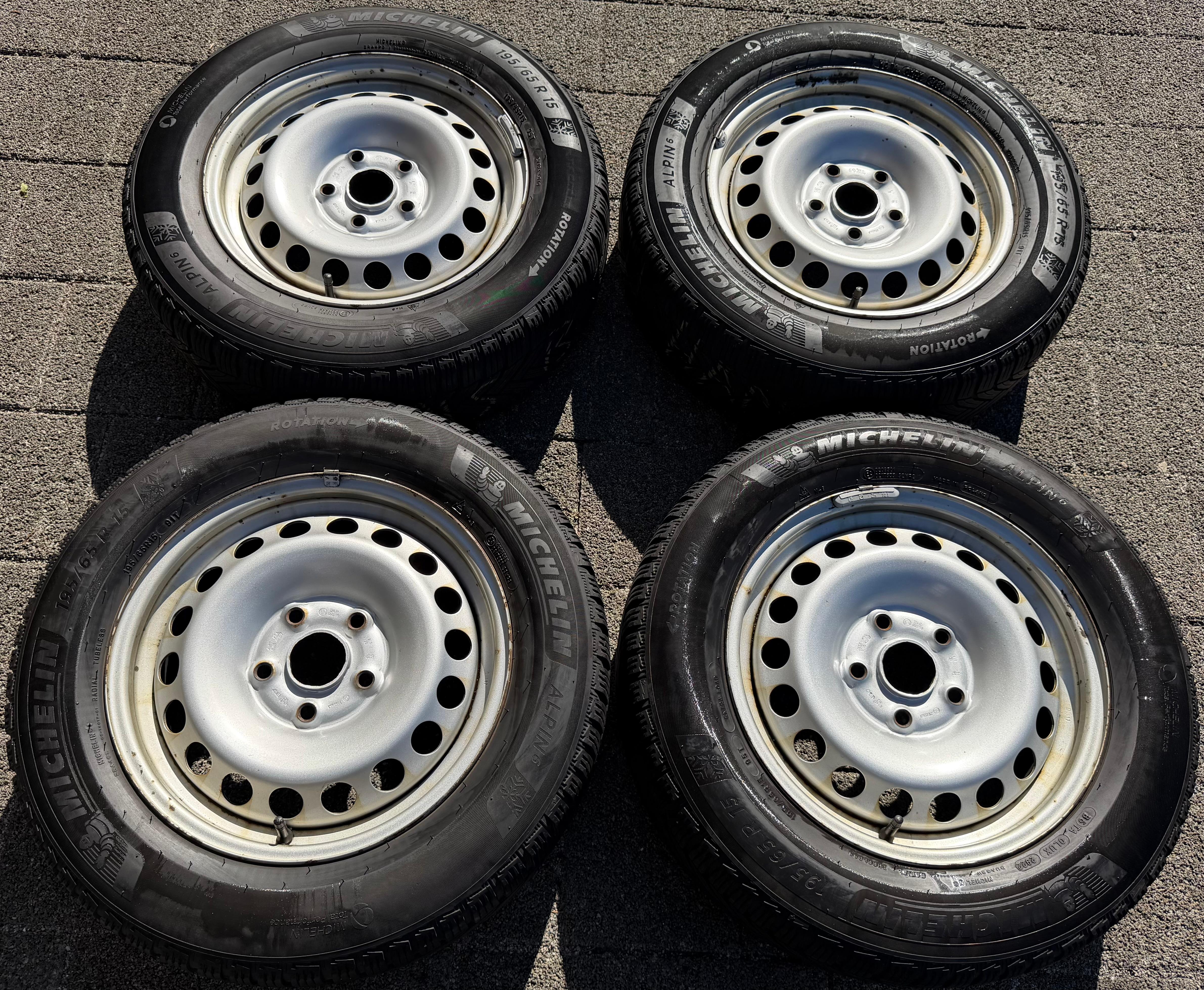 4 ruedas de invierno VW Caddy 2K 2KN 195/65R15 95T neumáticos de invierno Michelin