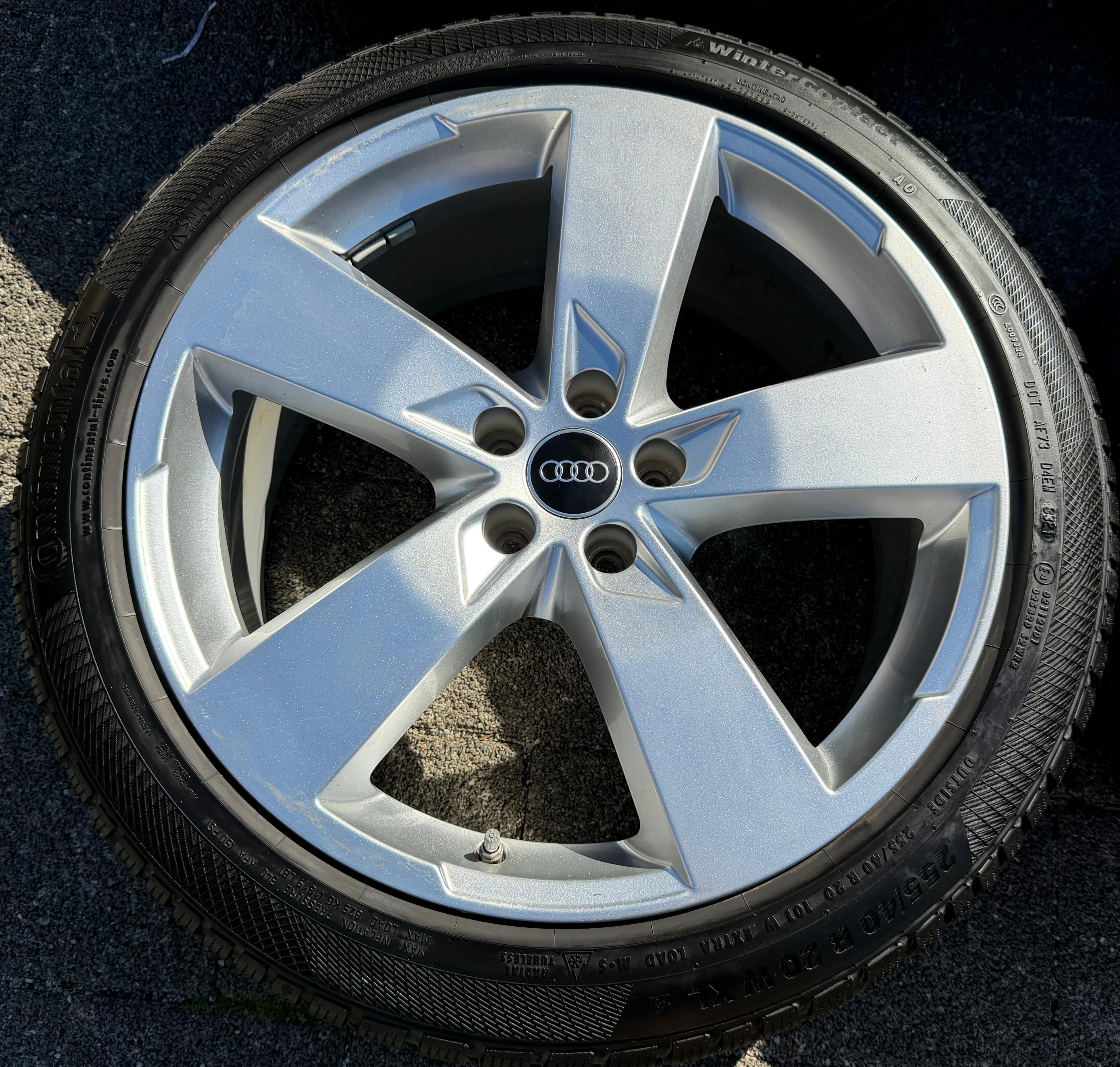 4 Original 20" Alu Winterräder Audi A6 S6 C8 4K0601025K 255/40R20 101W Continental RDKS