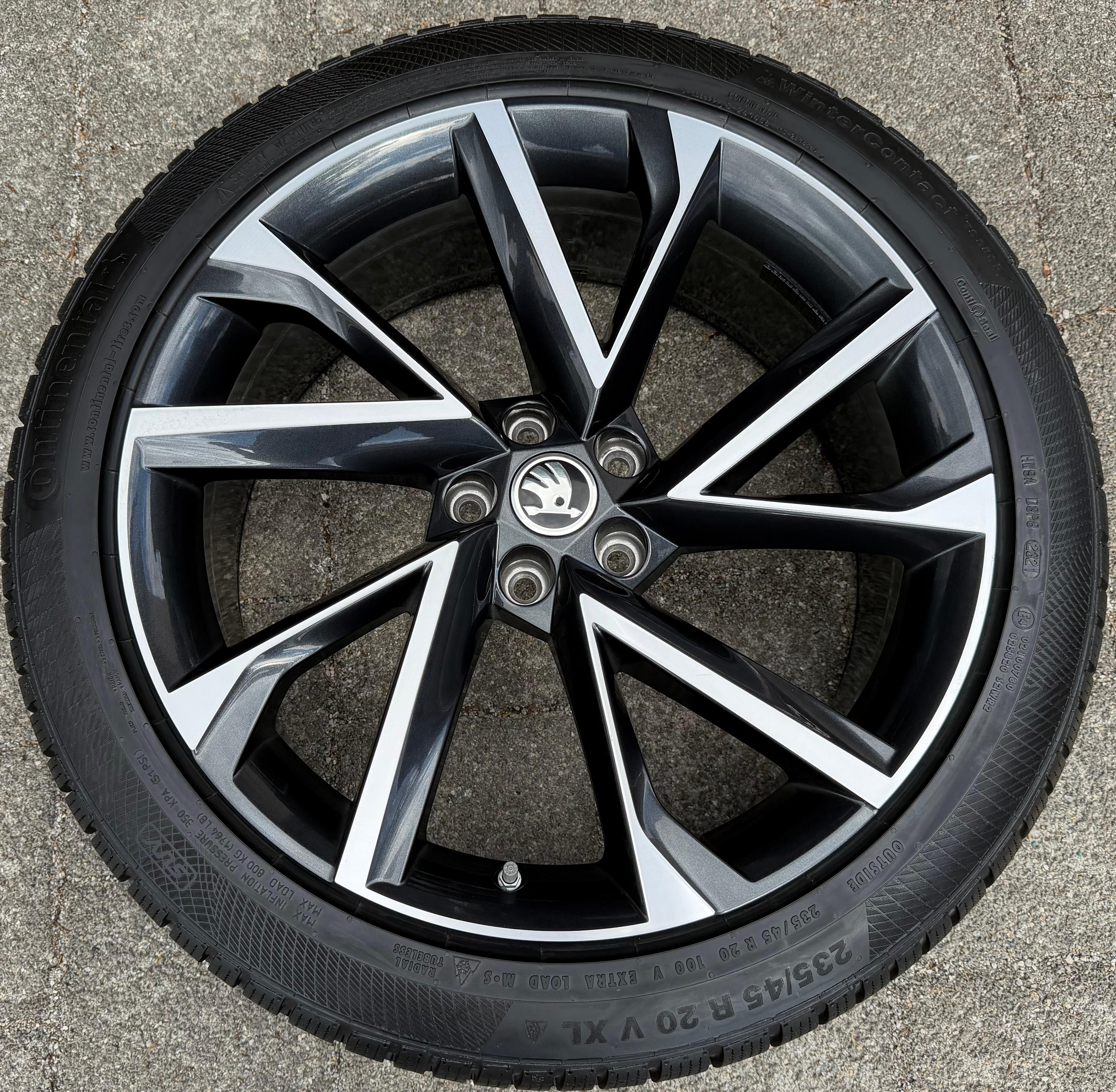 1 cerchio in lega originale da 20" per Skoda Kodiaq, codice Vega 565601025Q, 8x20 ET41
