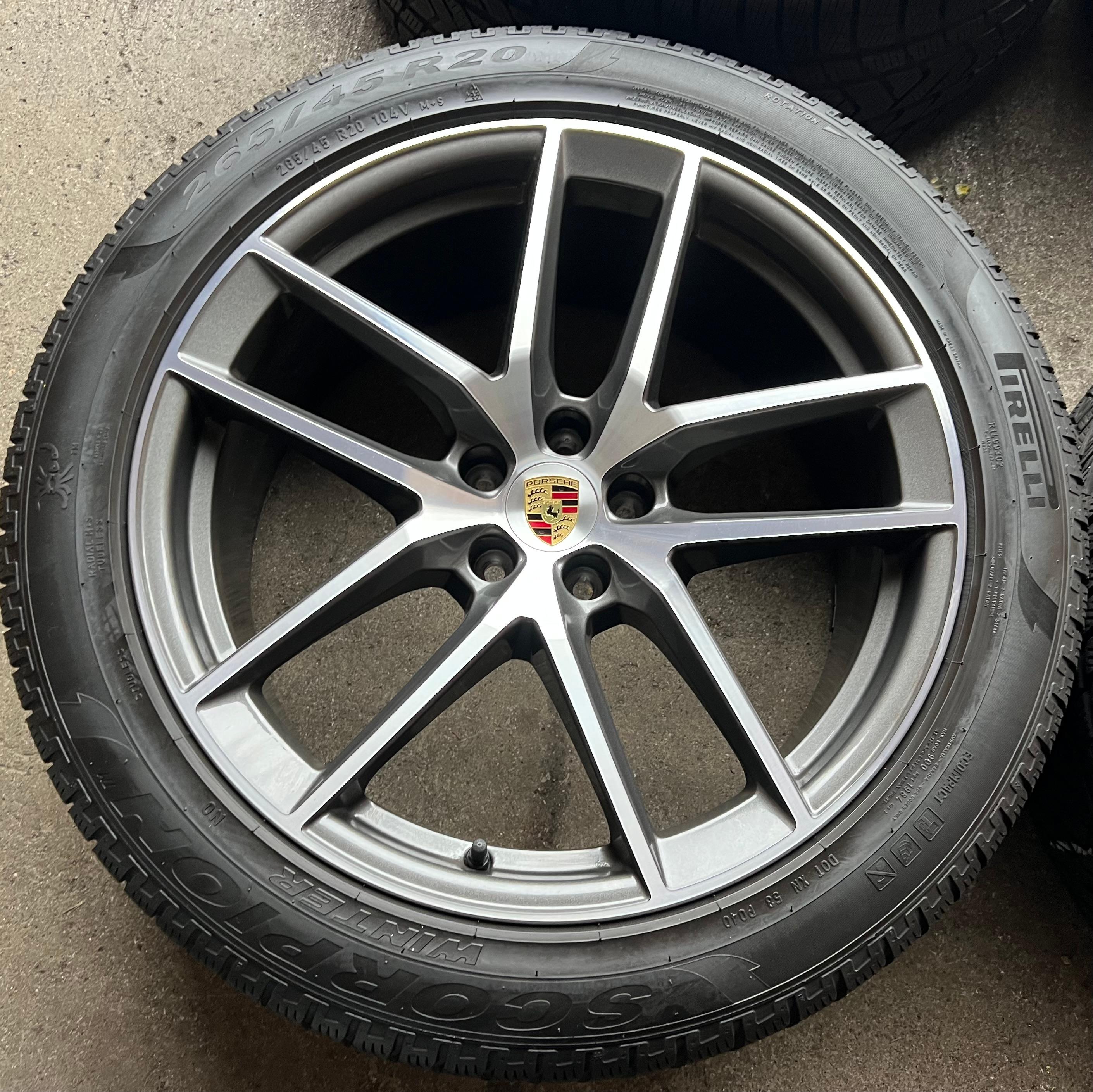 4 ORIGINAL 20" ALU WINTERRÄDER PORSCHE MACAN 265/45R20 104V 295/40R20 106V RDKS