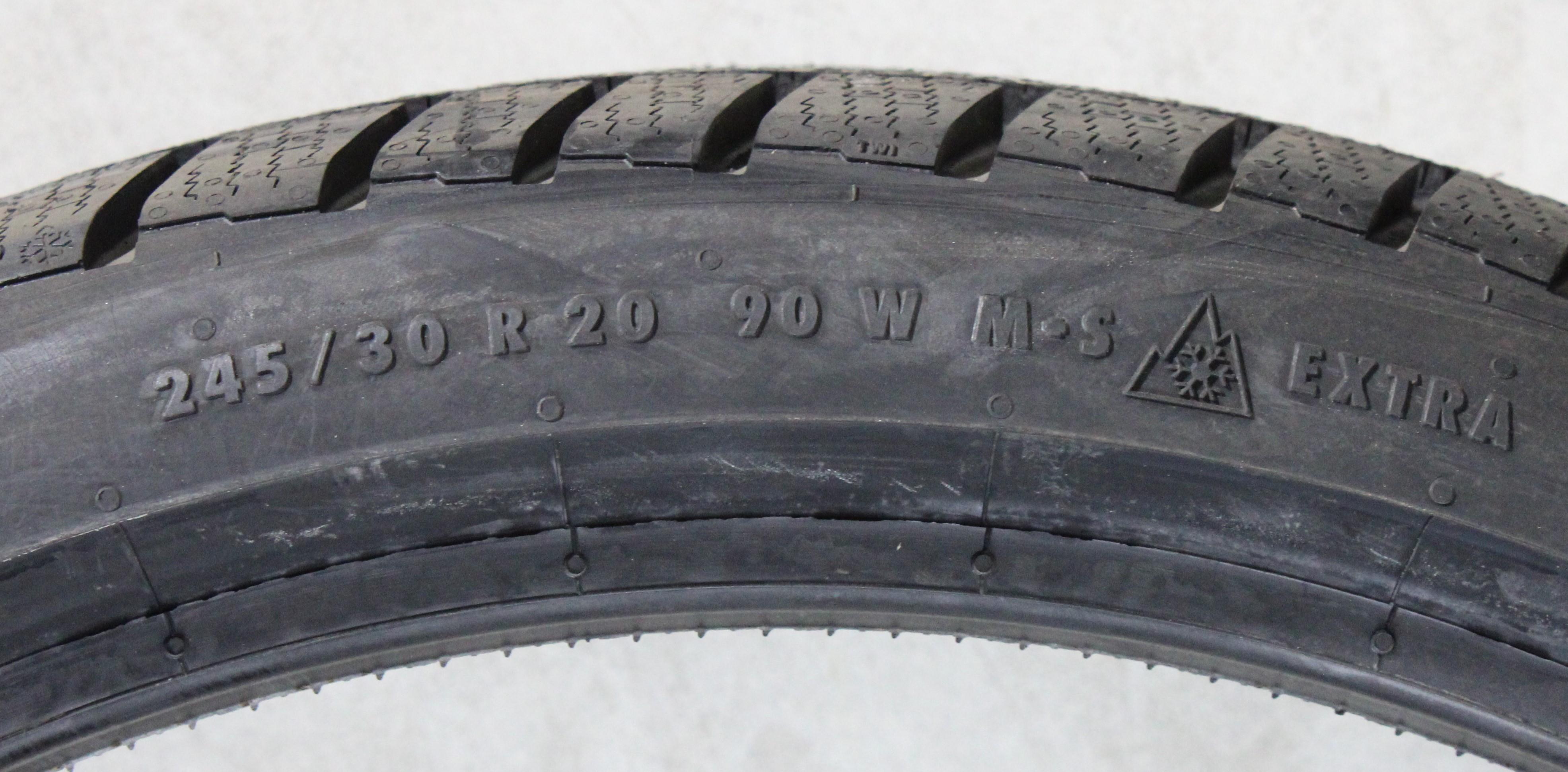 4 x 245/30R20 90W Winterreifen Continental Winter Contact TS830P 2022 XL