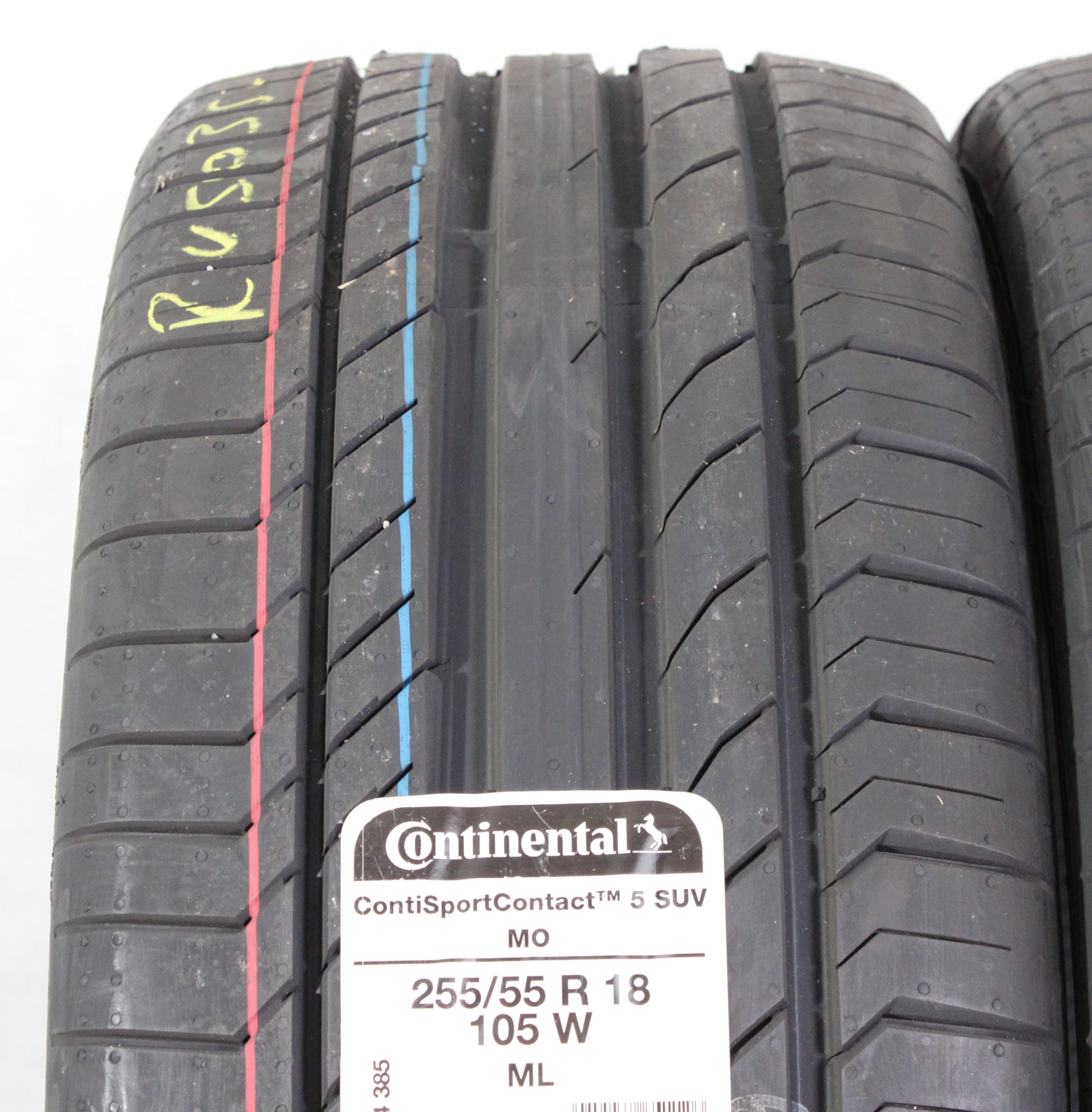 2 x 255/55R18 105W Sommerreifen Continental Sport Contact 5 MO 2019 NEU