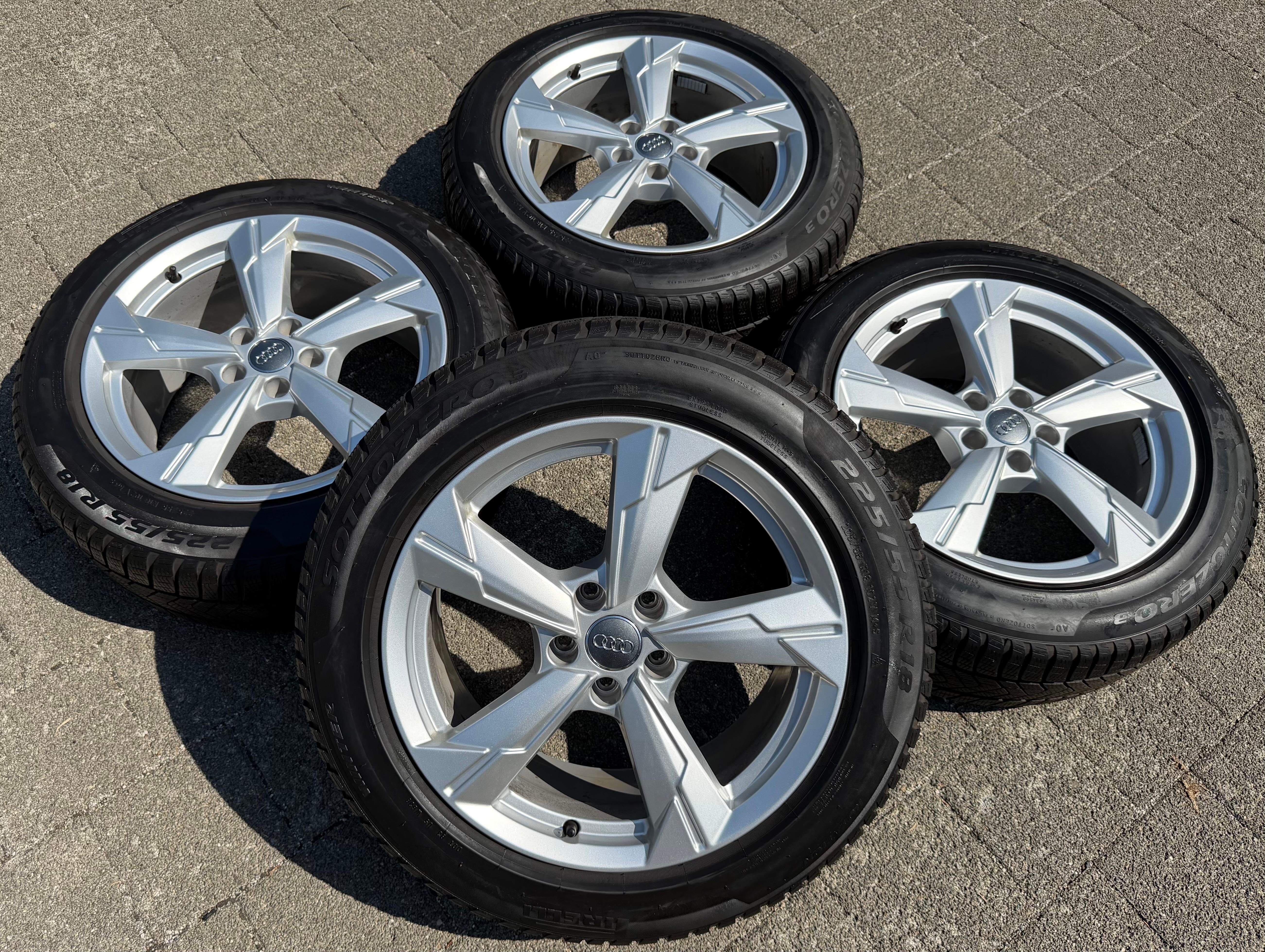 4 Original 18" Alu Winterräder Audi A6 4K C8 225/55R18 102V Pirelli 2020