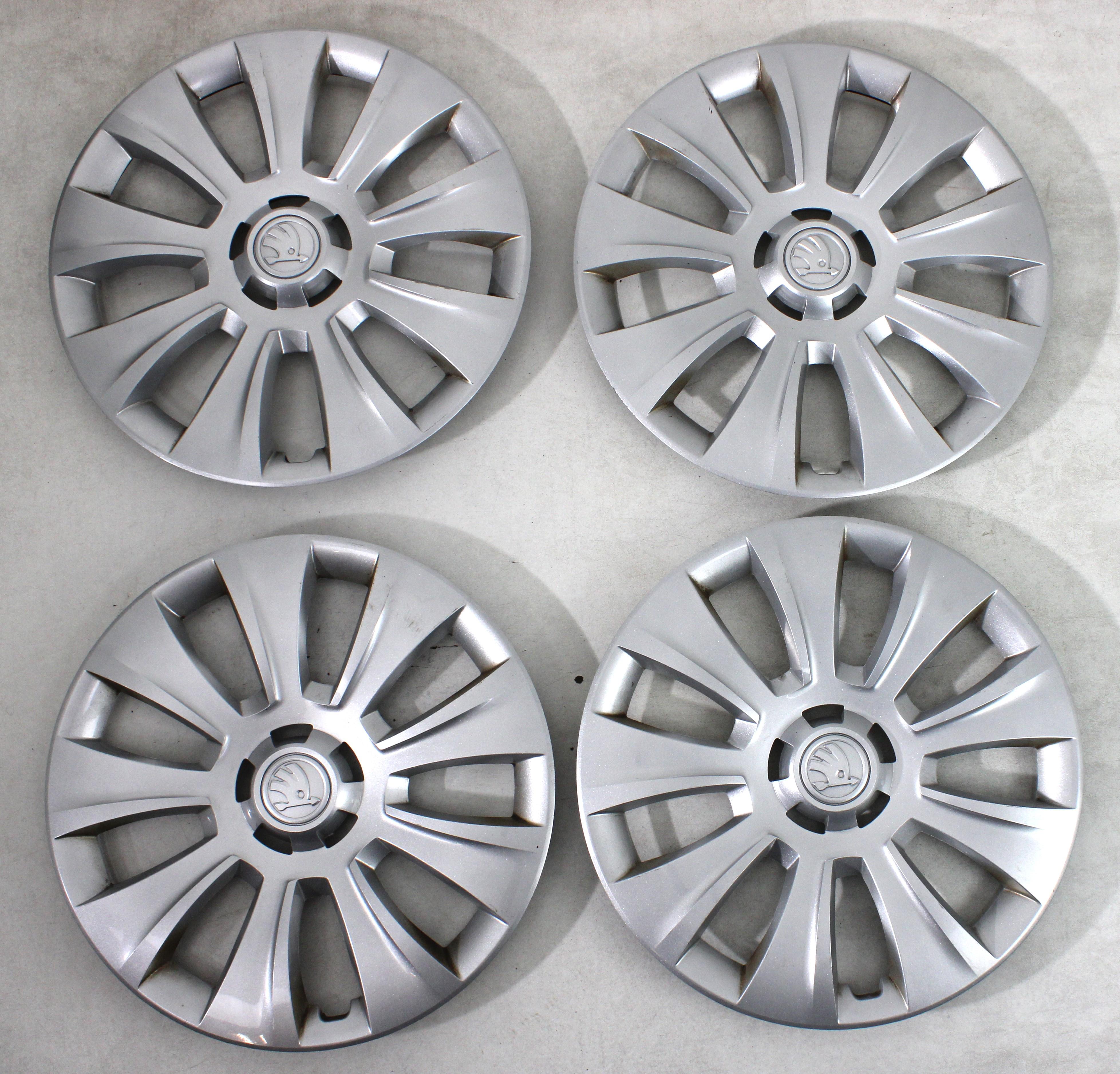 4 X ORIGINAL 16" RADKAPPEN SKODA KODIAQ SUPERB OCTAVIA YETI 57A601147