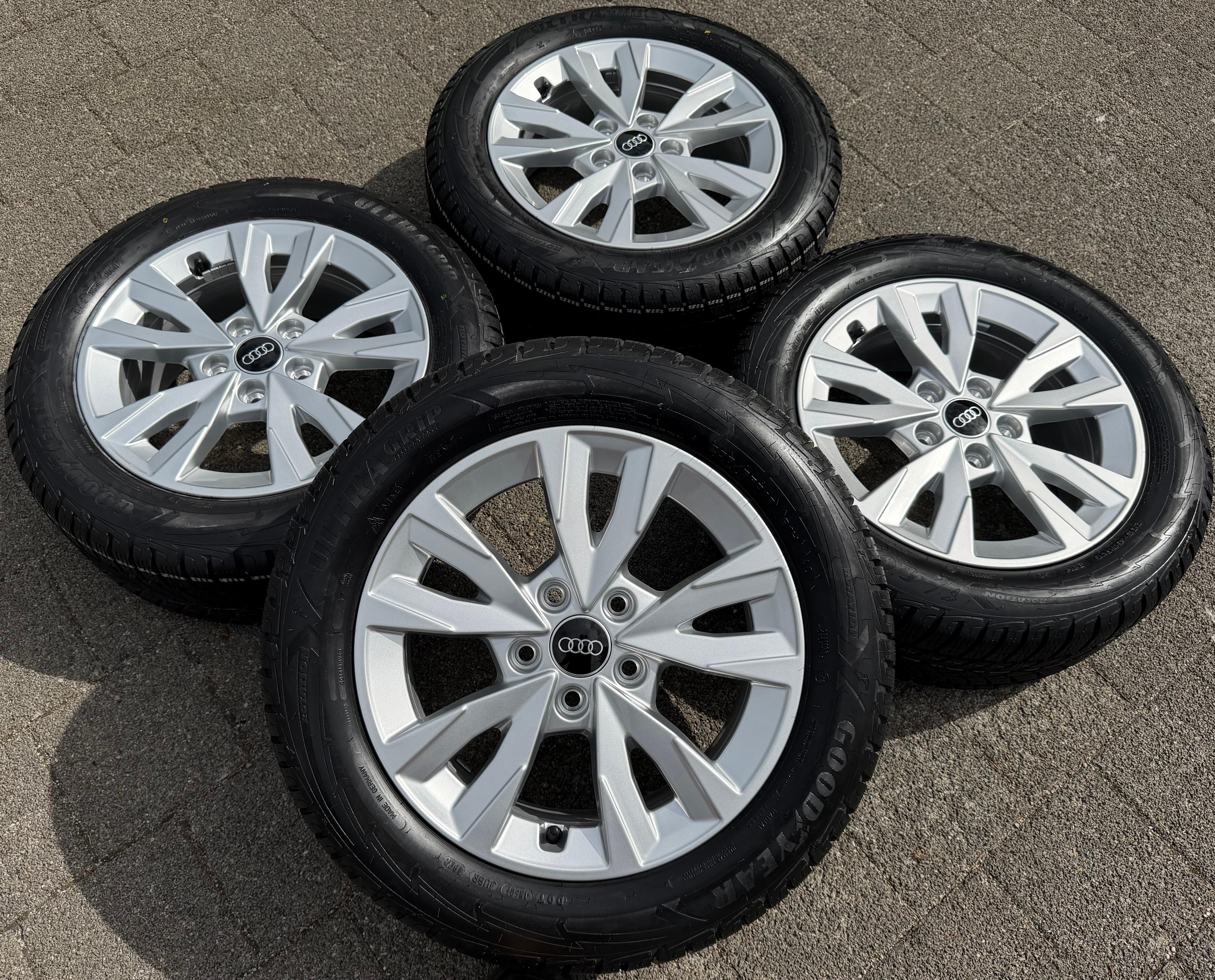4 Original Alu Winterräder Audi A3 8Y 8Y0071496 205/55R16 91H 2022 Goodyear NEU
