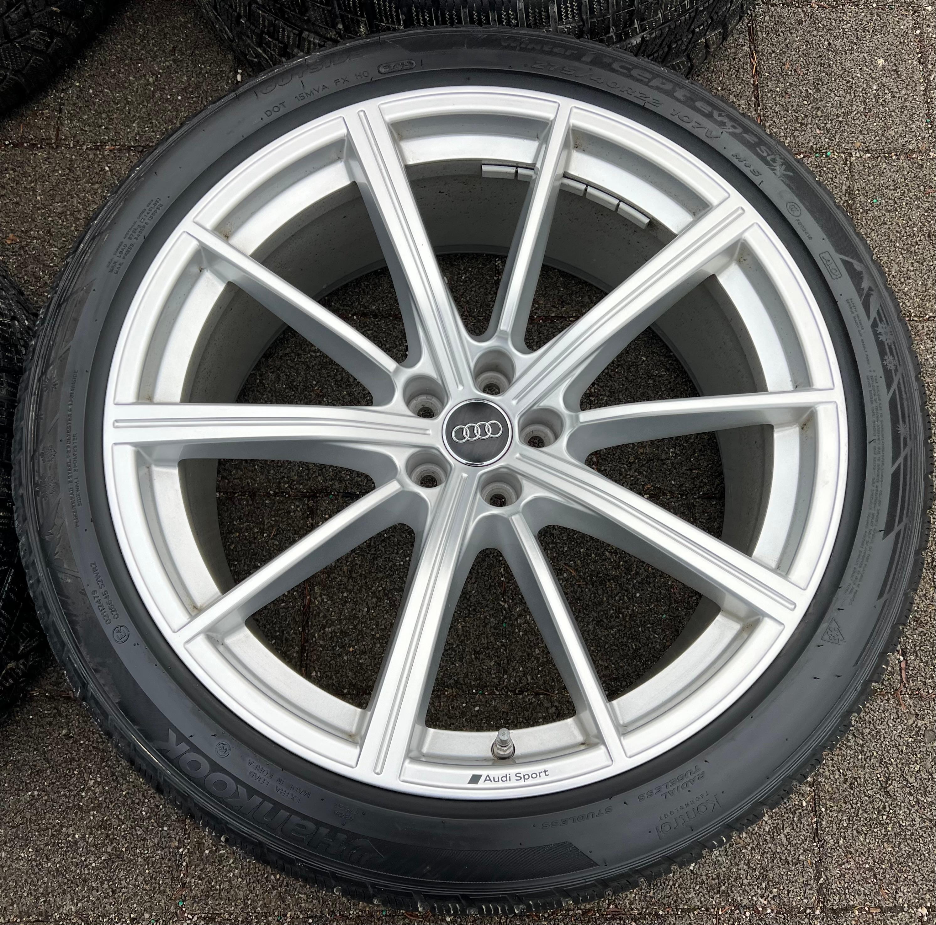 4 ORIGINAL 22" ALU WINTERRÄDER AUDI SQ8 Q8 4M 4M8601025AM 275/40R22 107V RDKS