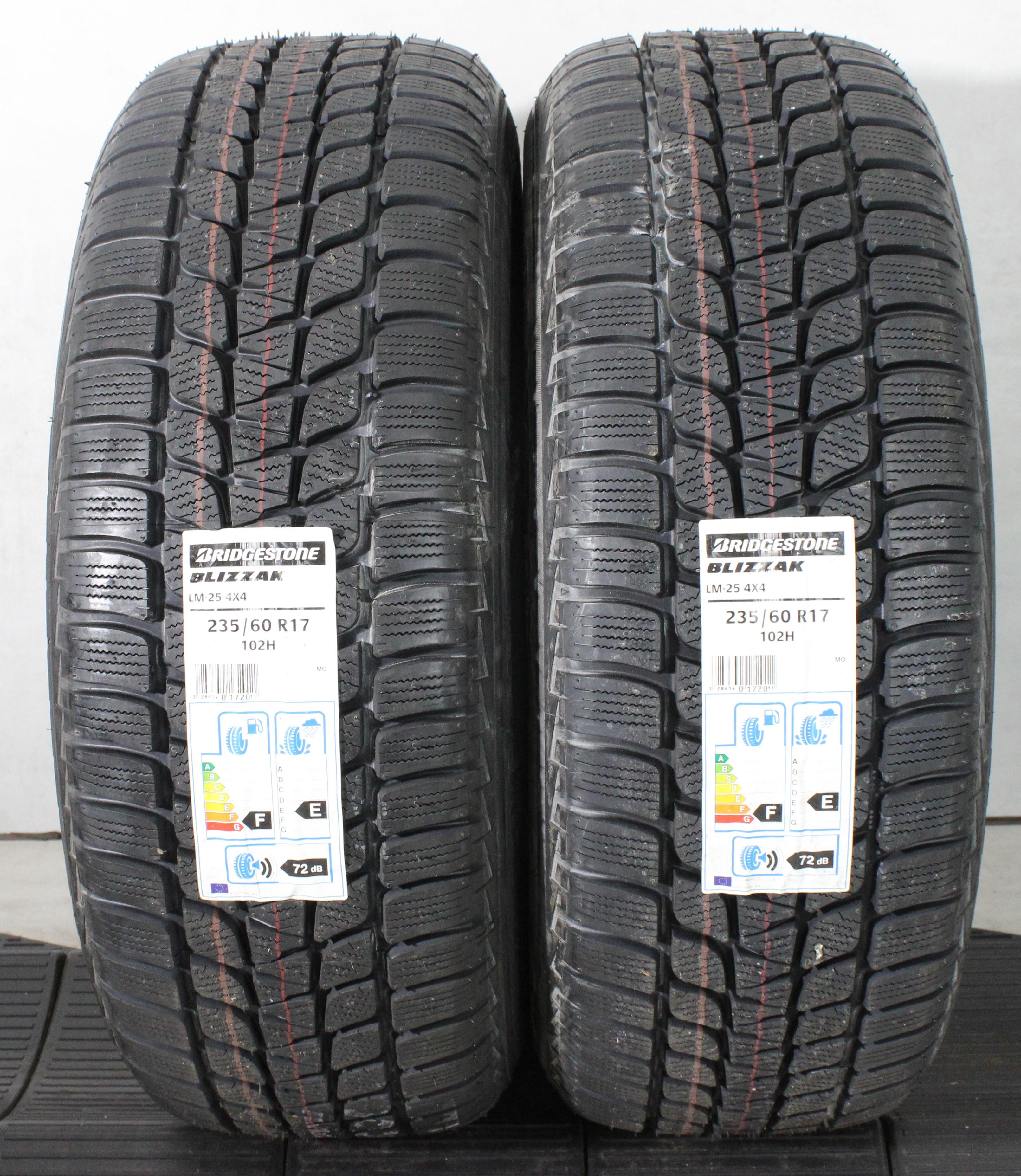 2 x 235/60R17 102H Winterreifen Bridgestone Blizzak LM-25 4x4 MO NEU 2015