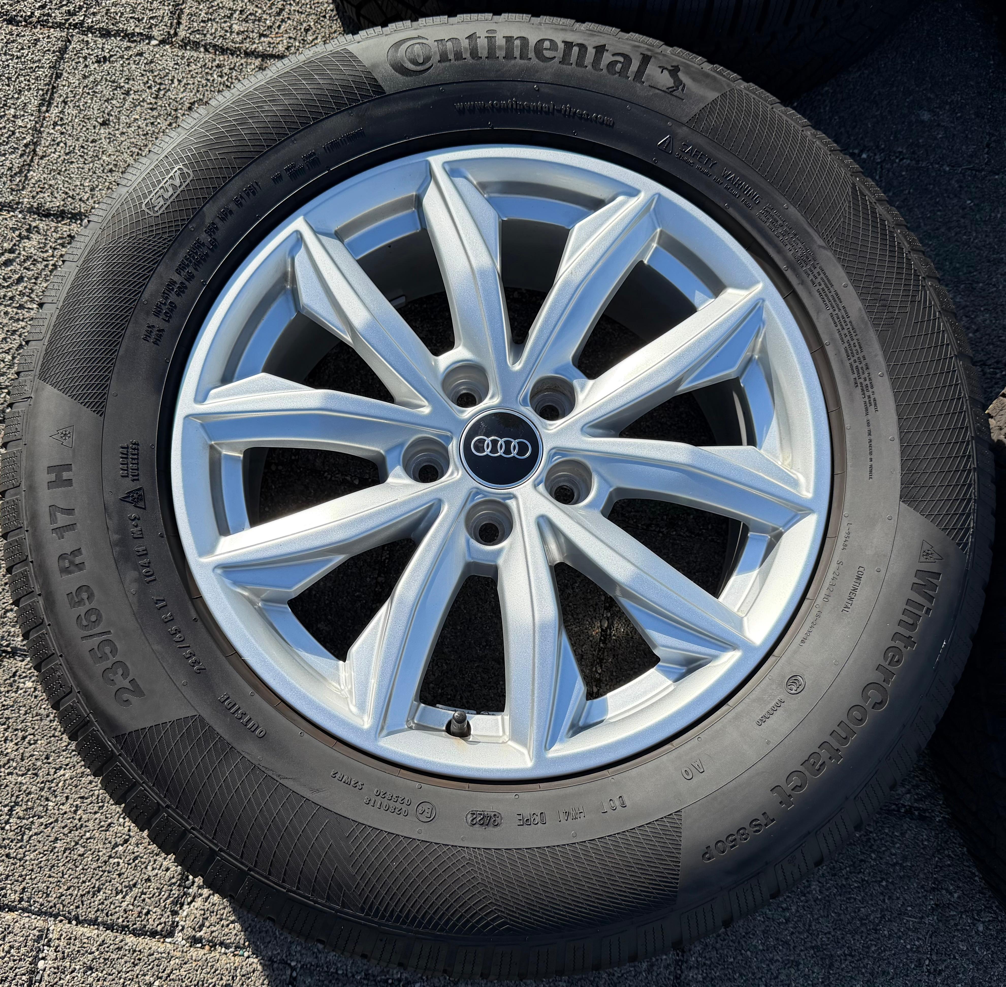 4 Original 17" Alu Winterräder Audi Q5 FY 80A601025J 7x17 ET34 235/65R17 104H 2022