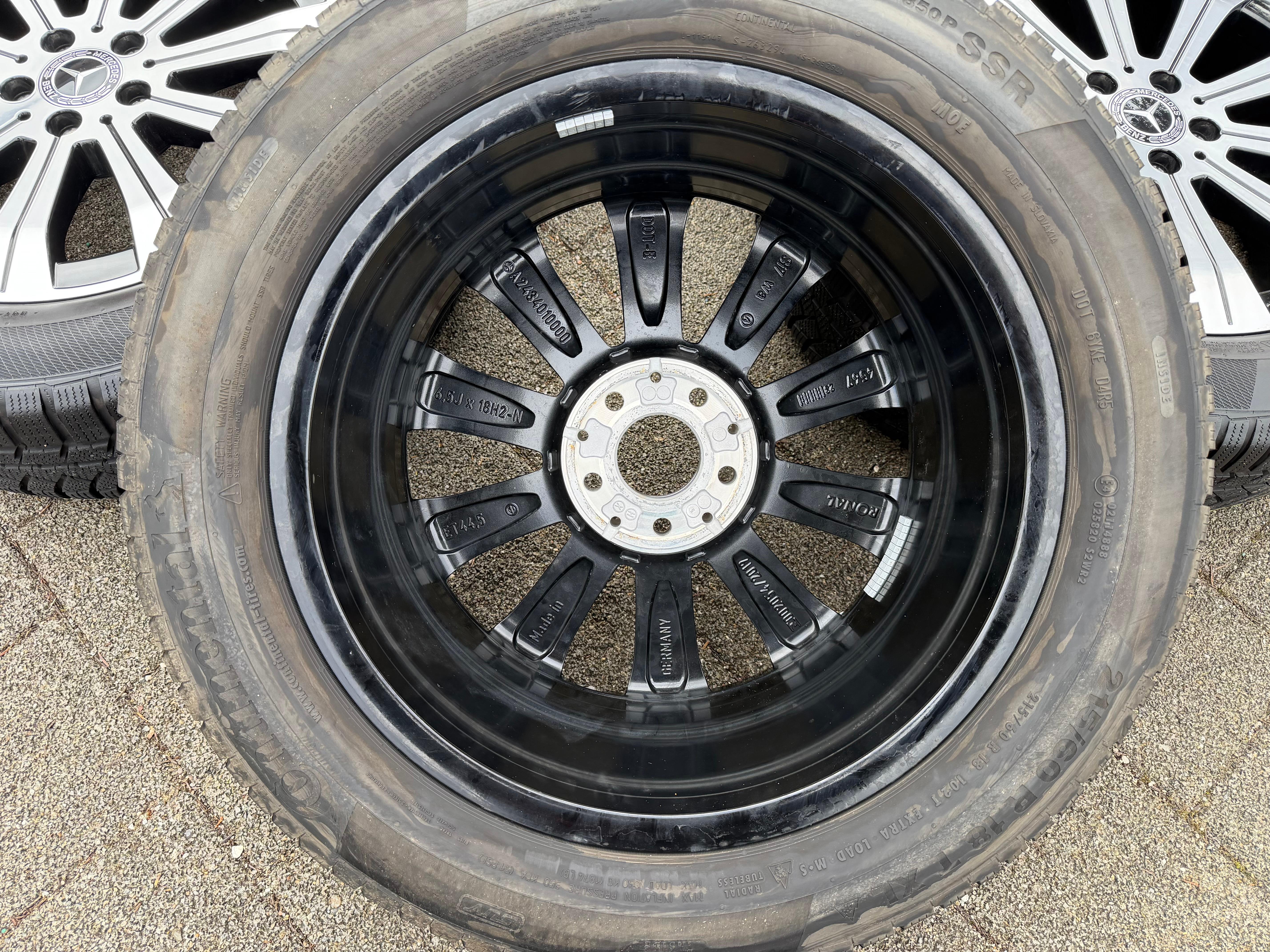 4 cerchi invernali originali in lega da 18" per Mercedes EQA, EQB, H243, X243, A2434010000 (anno 2023)