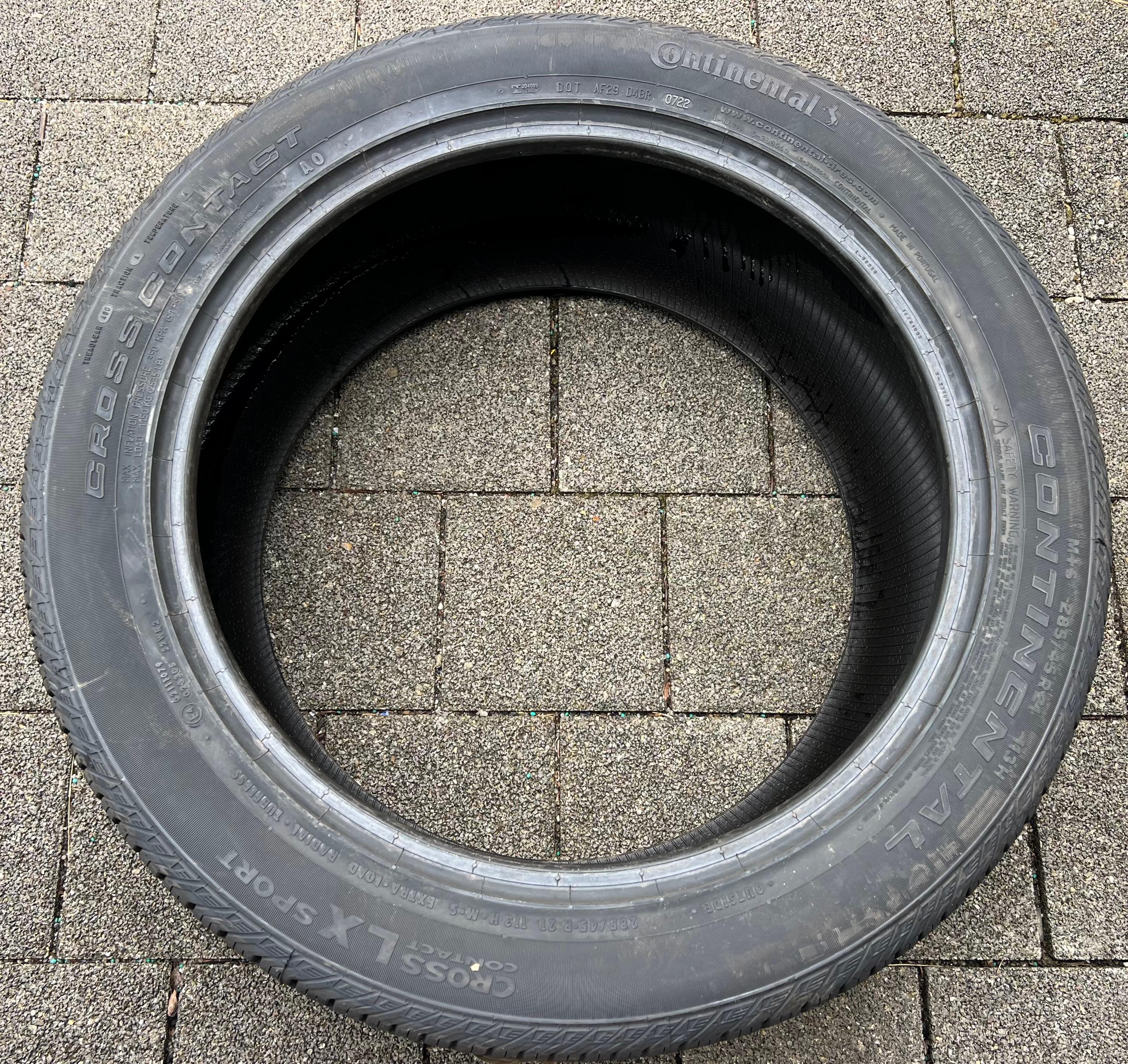 1 x 285/45R21 113H Sommerreifen Continental Cross Contact LX Sport AO NEU 2022