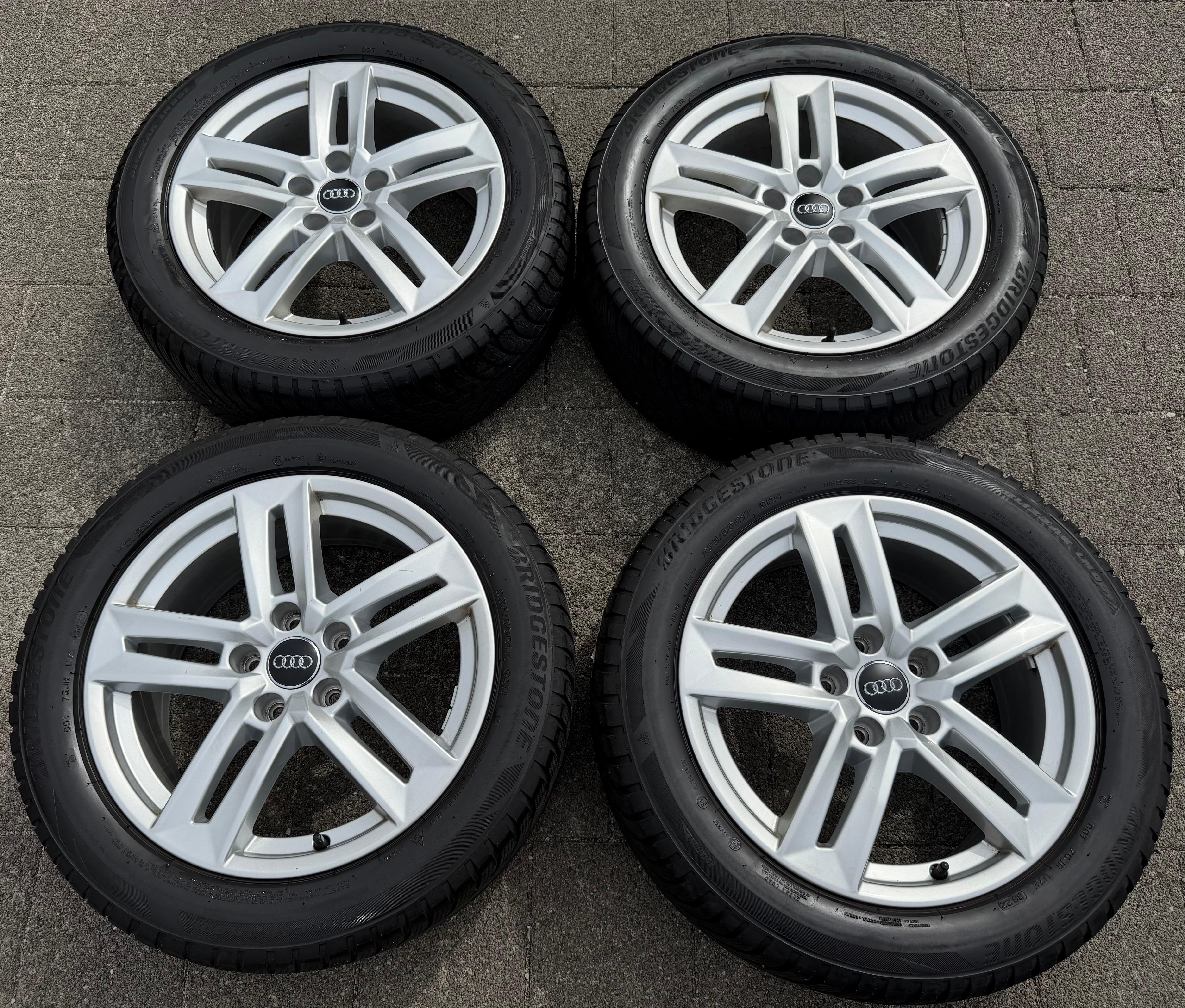 4 cerchi in lega originali da 17" Audi A4 8W B9 8W0601025P 7x17 ET42